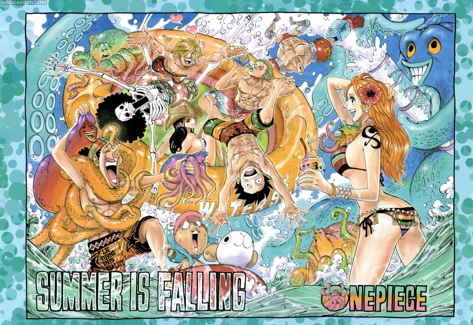 One Piece: Summer is Falling illustration HD Wallpaper