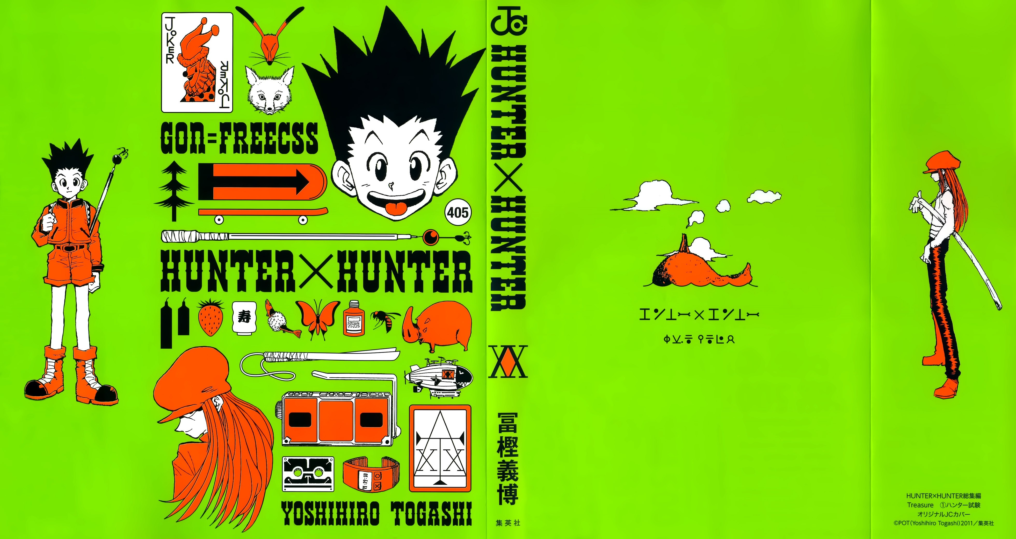 Hunter x Hunter Gon Freecss and Illumi Zoldyck Illustration HD Wallpaper