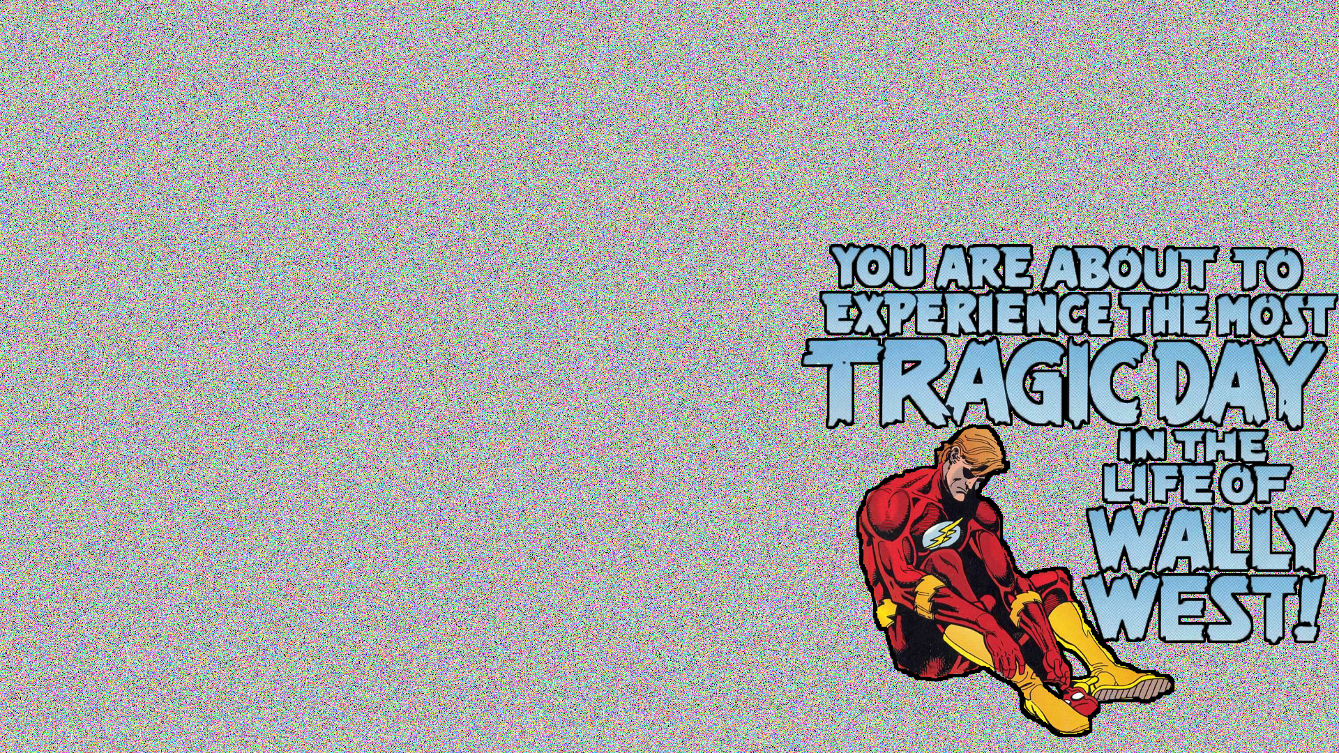 The Flash (Wally West) comic book art HD Wallpaper