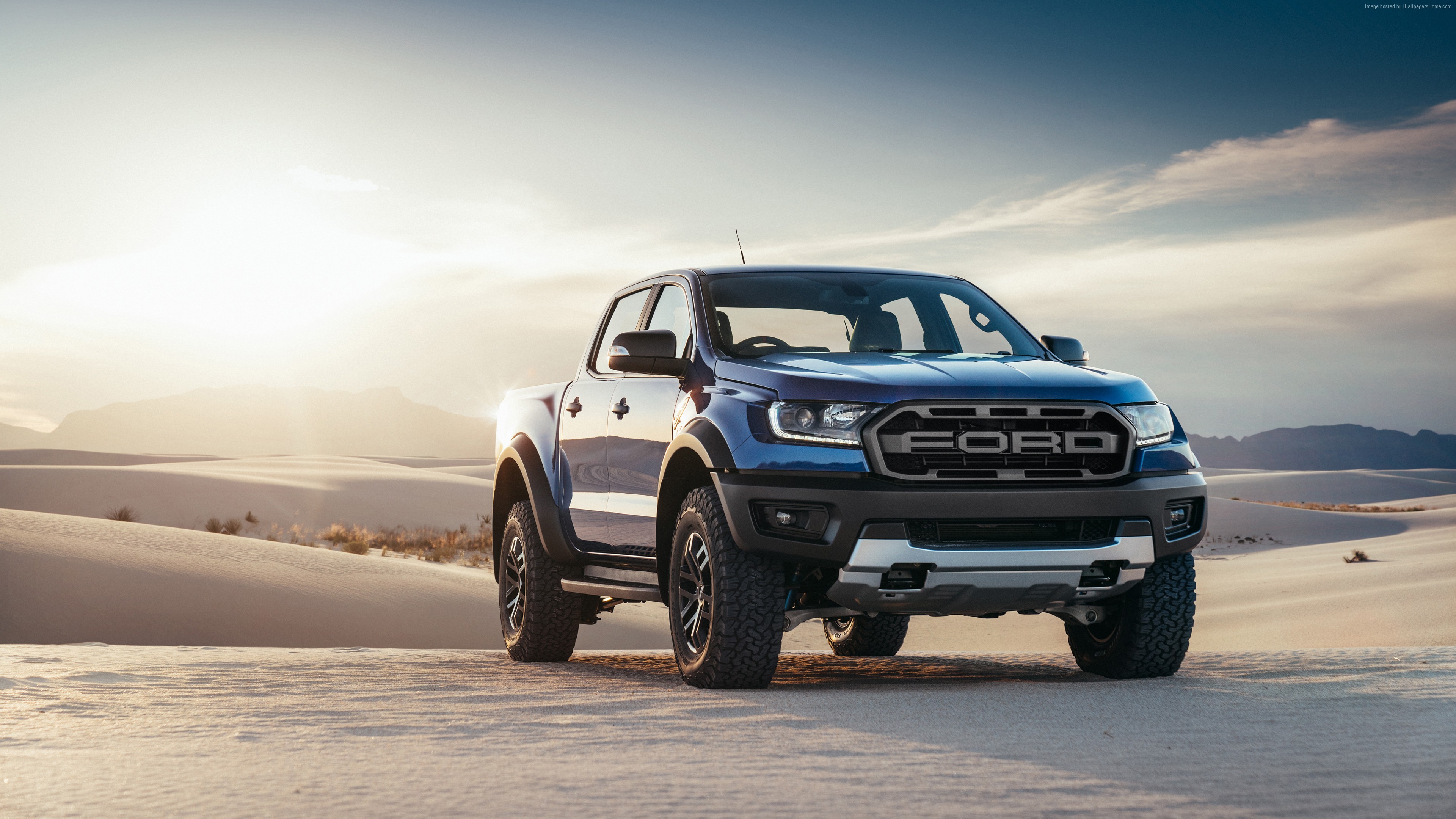Ford Ranger Raptor truck in desert HD Wallpaper