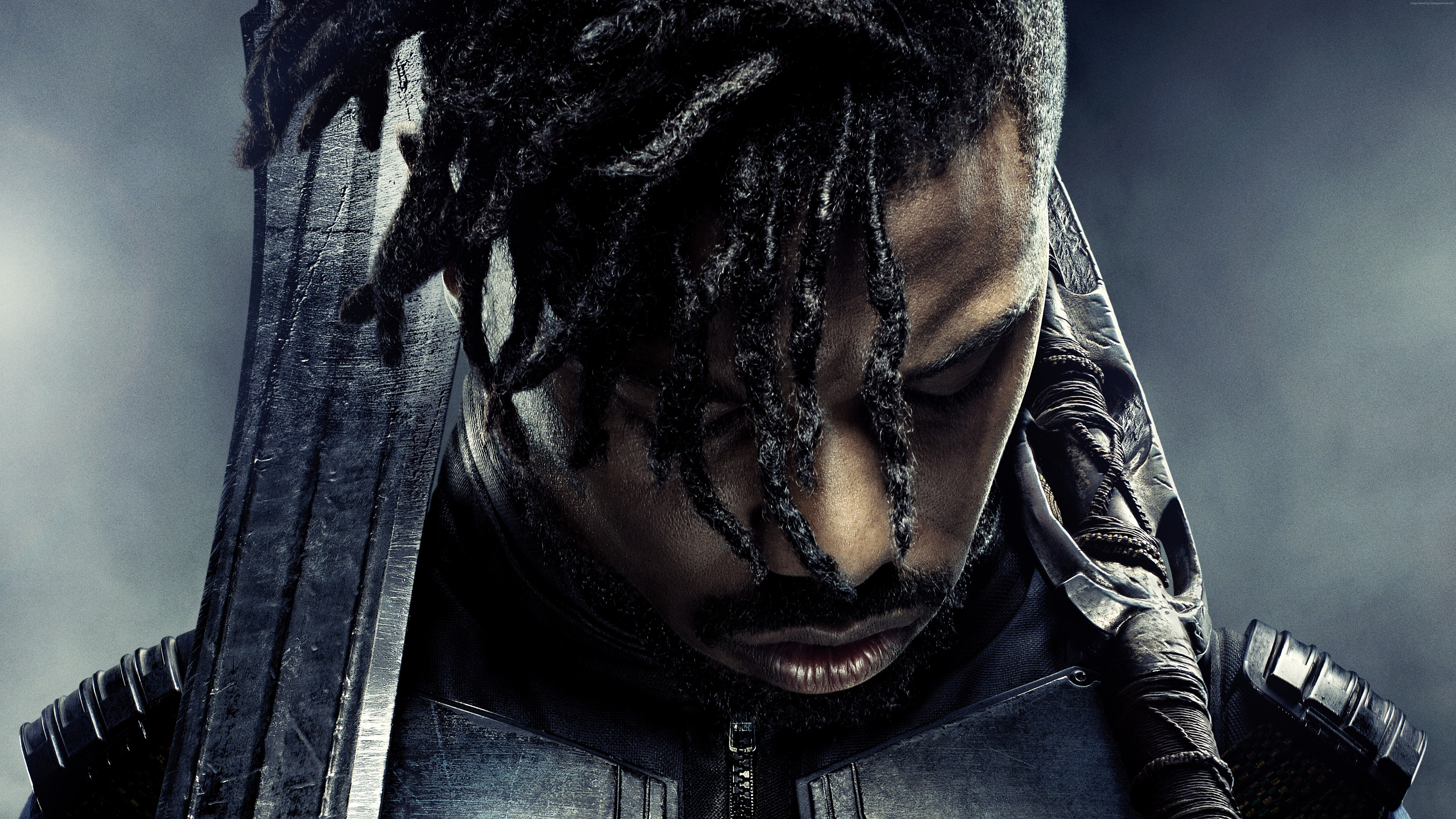 Erik Killmonger from Black Panther HD Wallpaper
