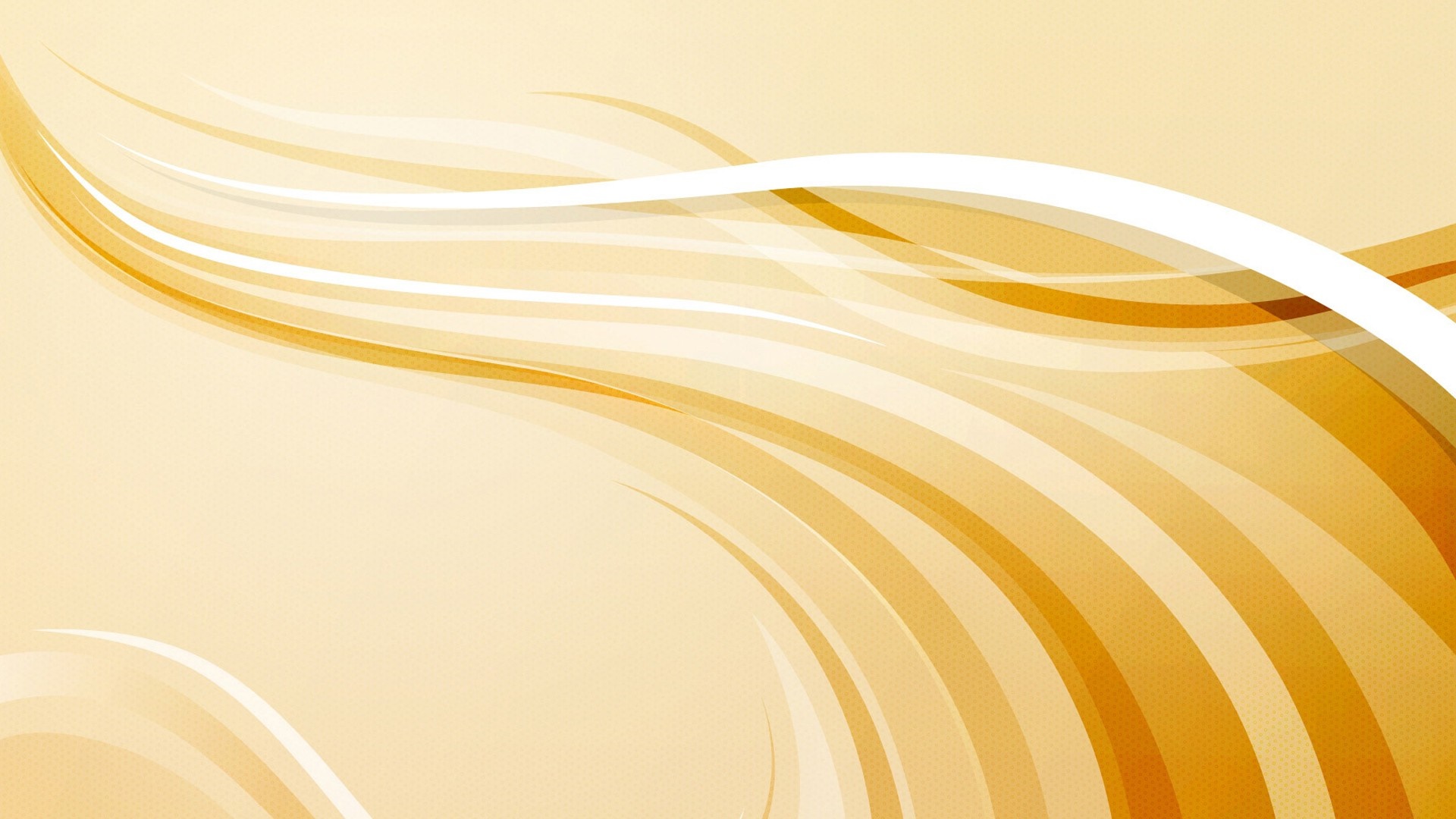 Abstract yellow wavy lines illustration HD Wallpaper