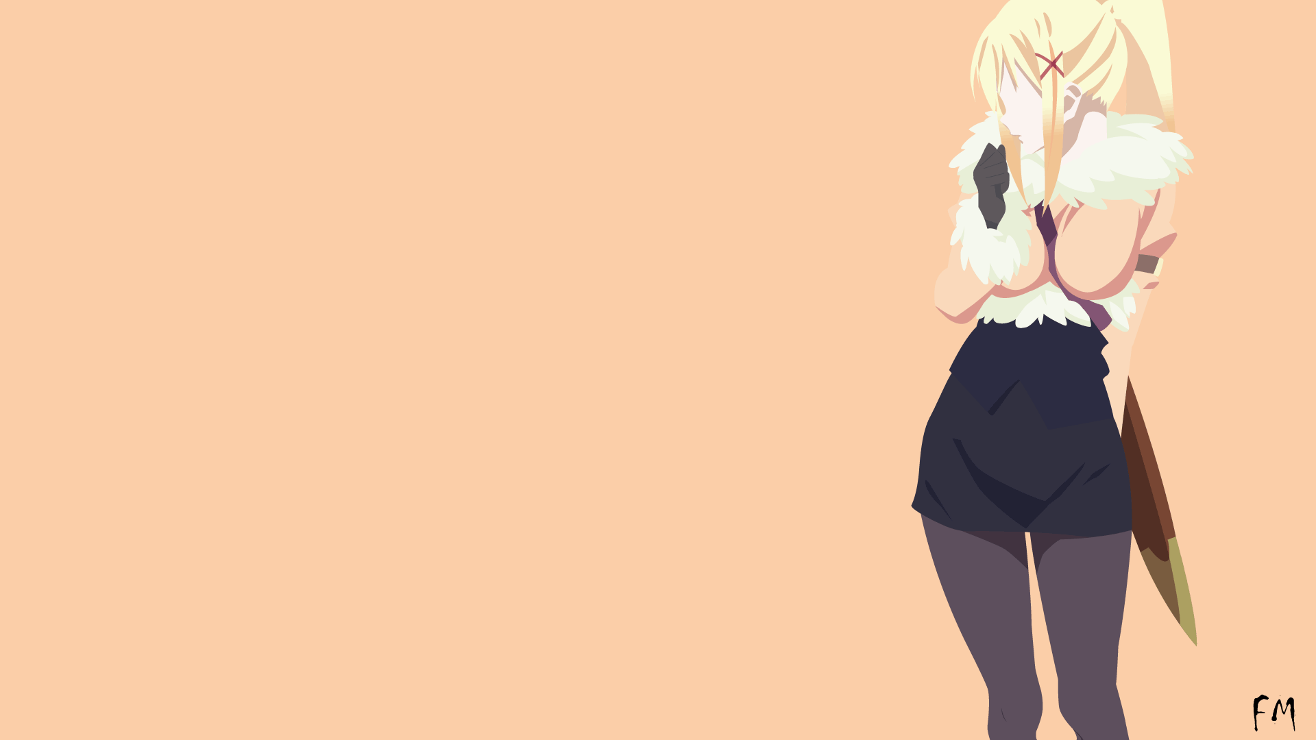 Darkness from KonoSuba with sword HD Wallpaper