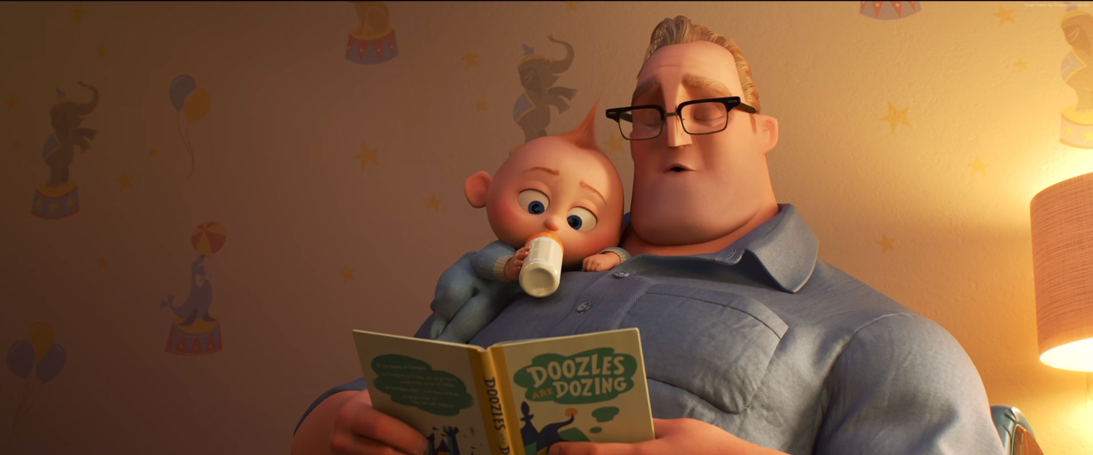 Jack-Jack and Bob Parr from The Incredibles 2 HD Wallpaper