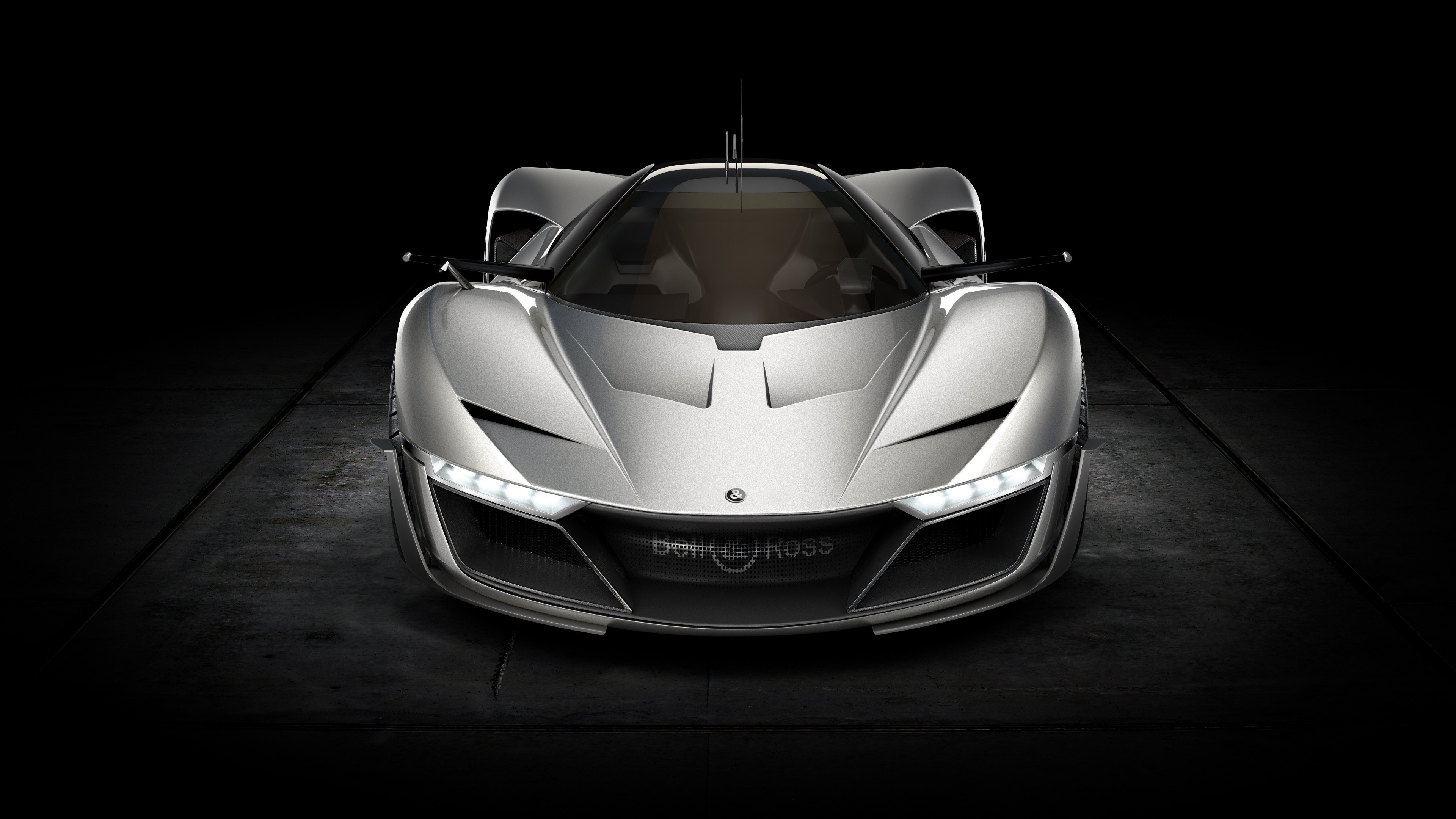Bell & Ross concept supercar front view HD Wallpaper