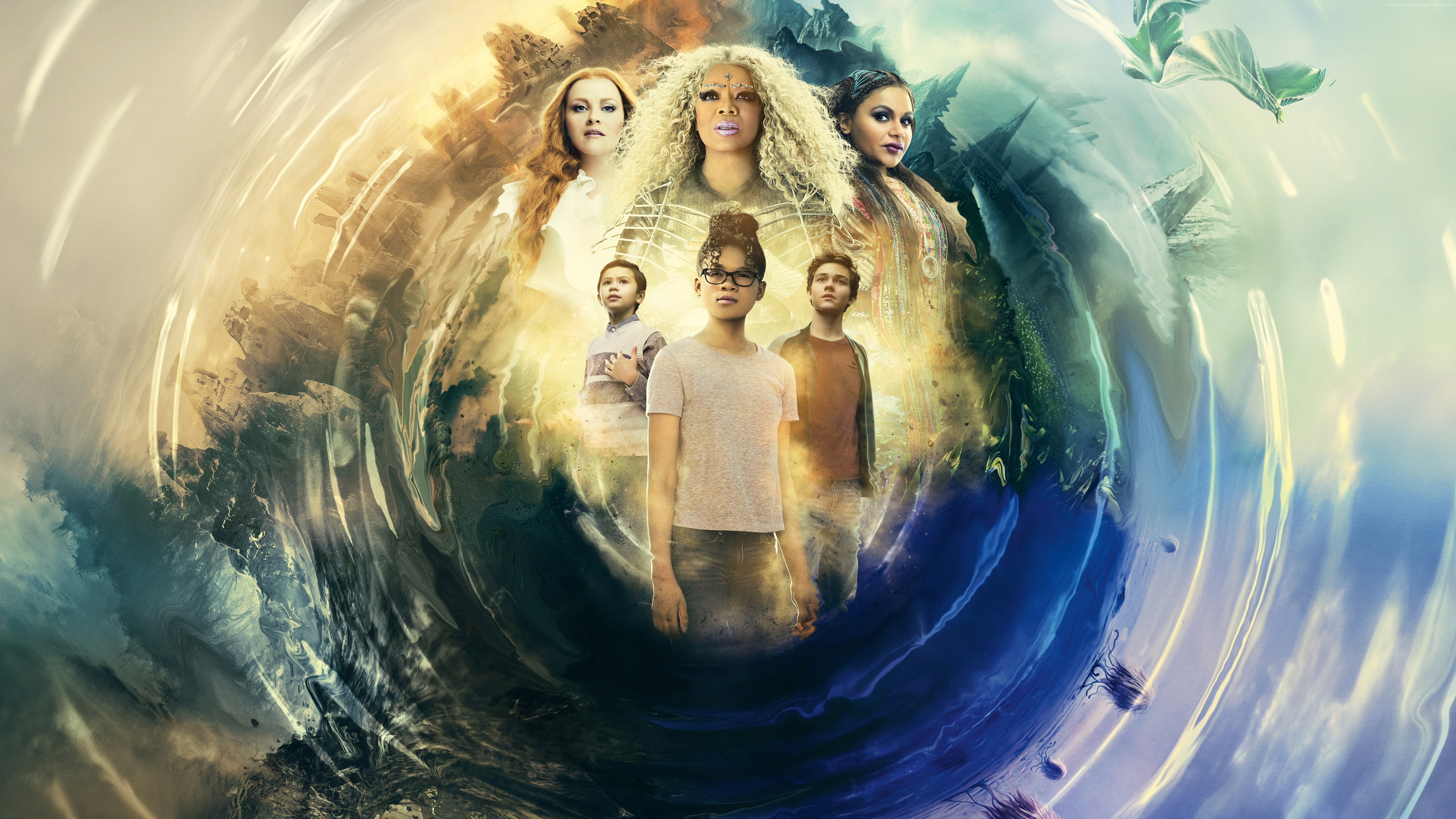 A Wrinkle in Time Reese Witherspoon Oprah Winfrey Storm Reid Mindy Kaling HD Wallpaper