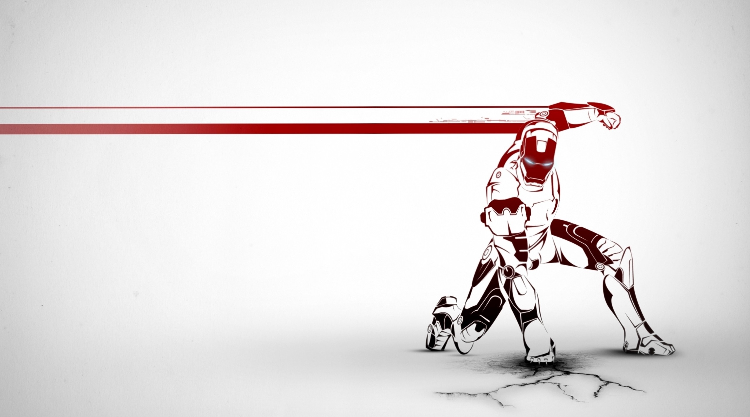 Iron Man from Marvel Super Heroes in a stylized drawing HD Wallpaper