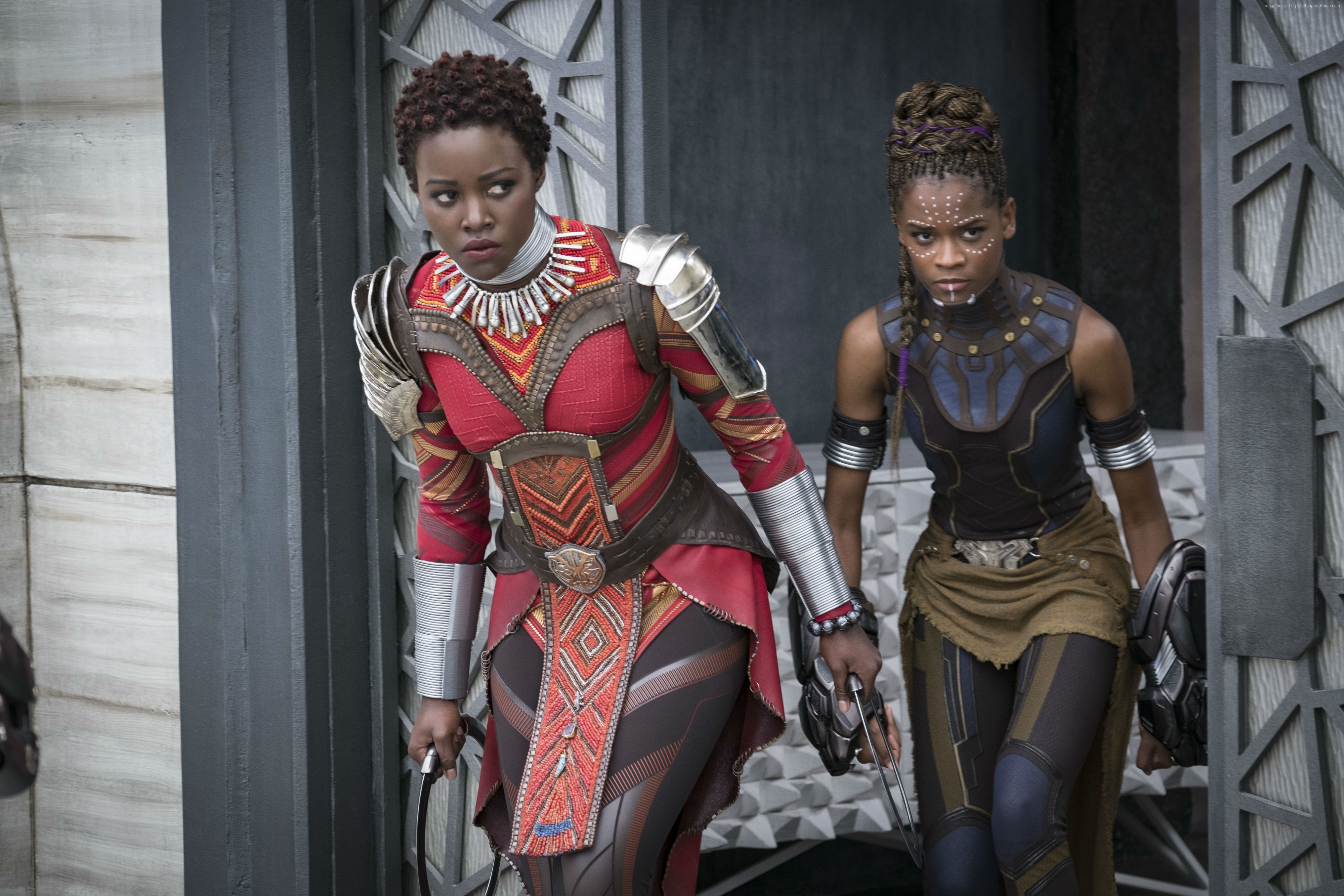 Okoye and Shuri from Black Panther HD Wallpaper