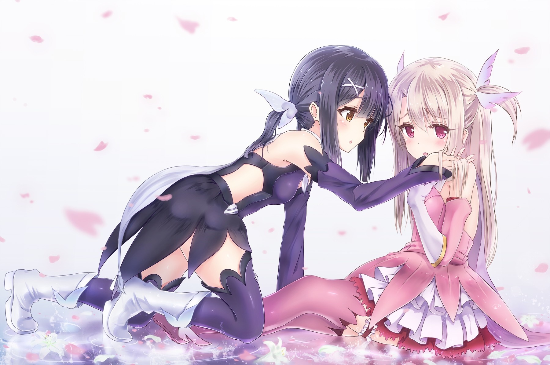 Illyasviel von Einzbern and Miyu Edelfelt from Fate/kaleid liner Prisma Illya HD Wallpaper