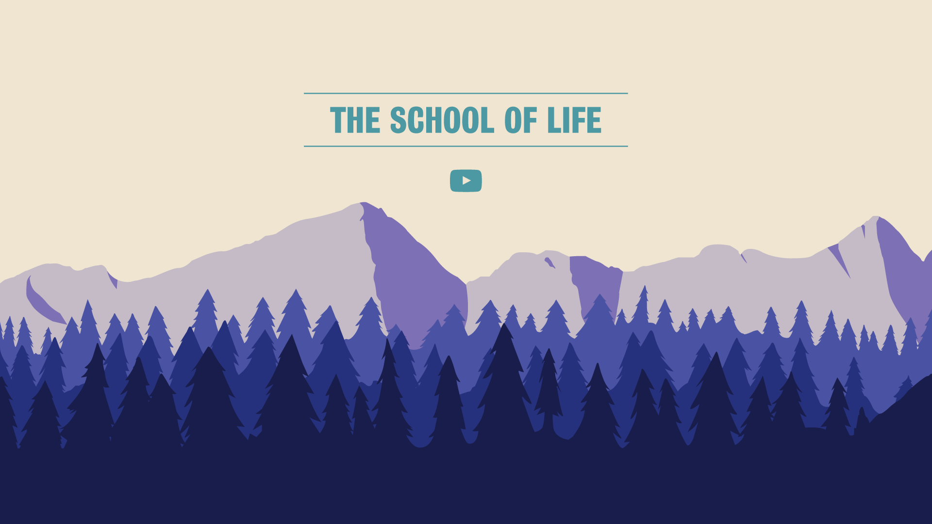 The School of Life YouTube video with mountain landscape HD Wallpaper