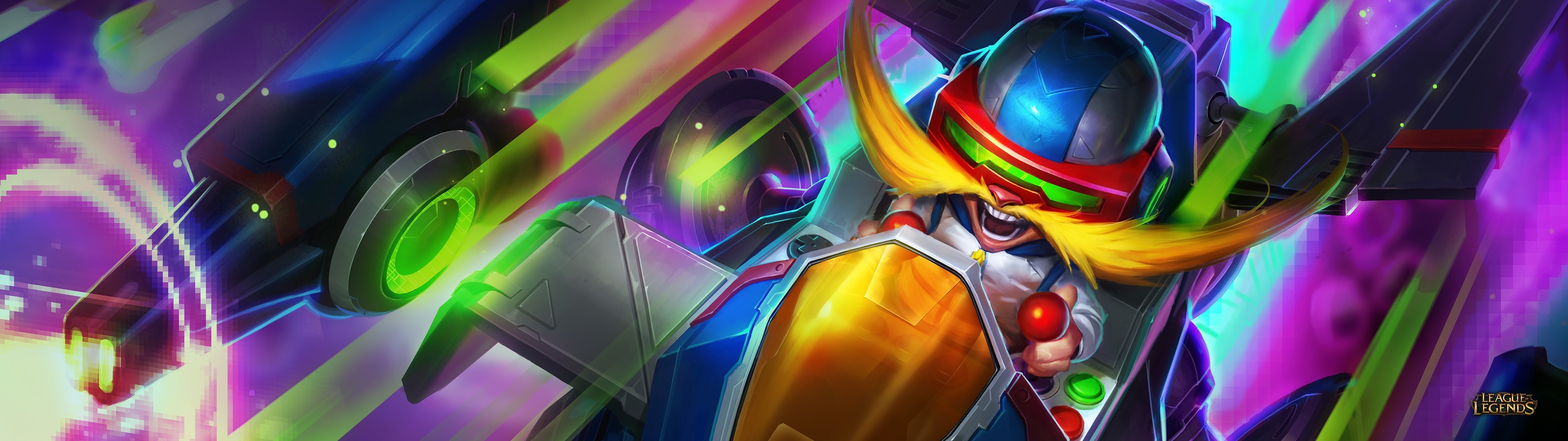 Rumble from League of Legends in his Space Groove skin HD Wallpaper