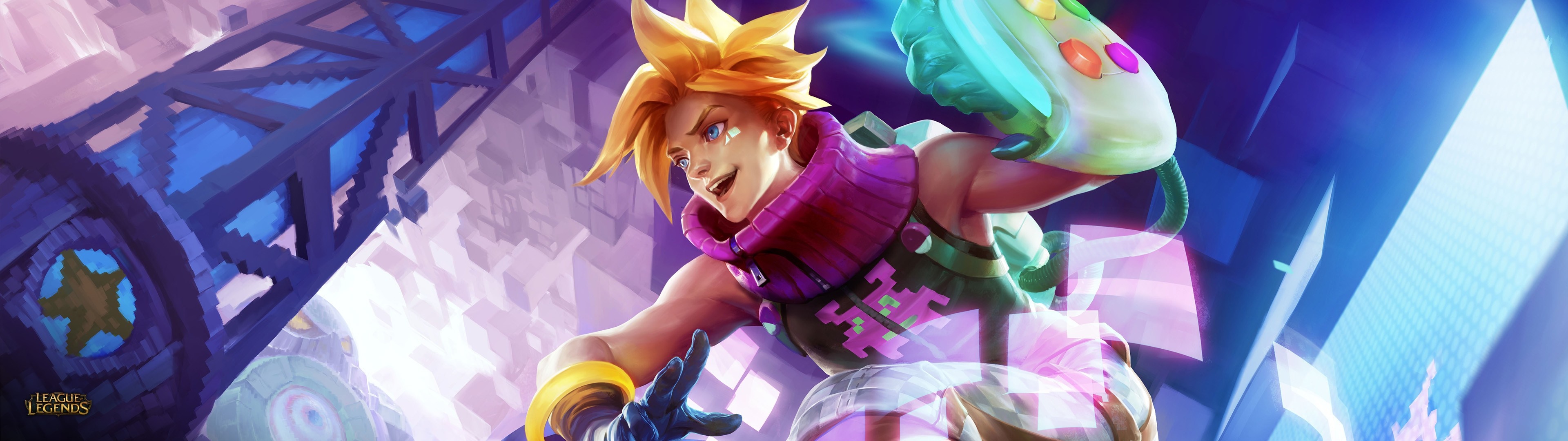 Ezreal from League of Legends with arcade skin HD Wallpaper