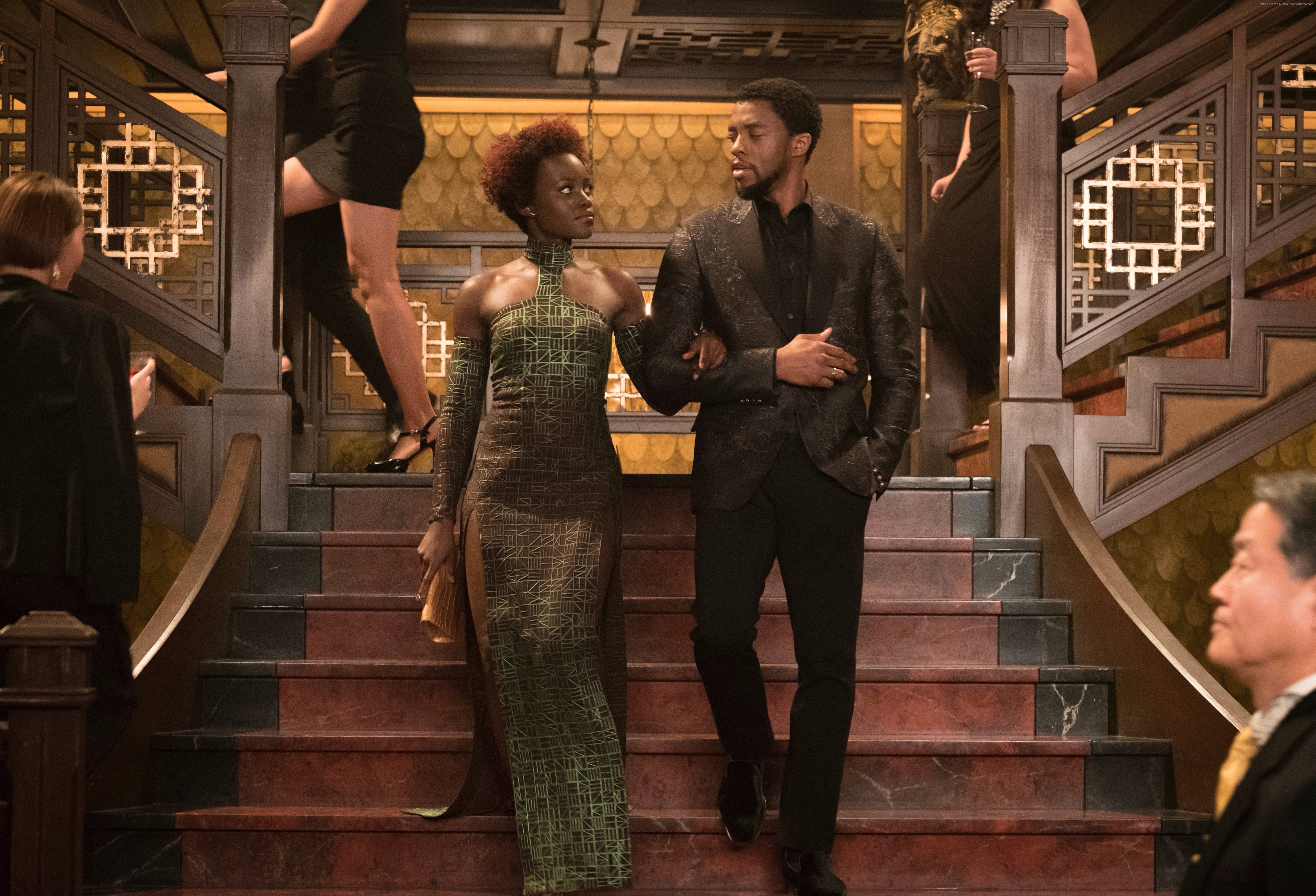 T'Challa and Nakia from Black Panther HD Wallpaper