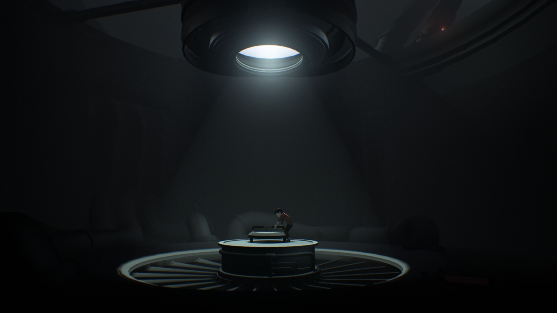 Inside screenshot of a person on a platform HD Wallpaper