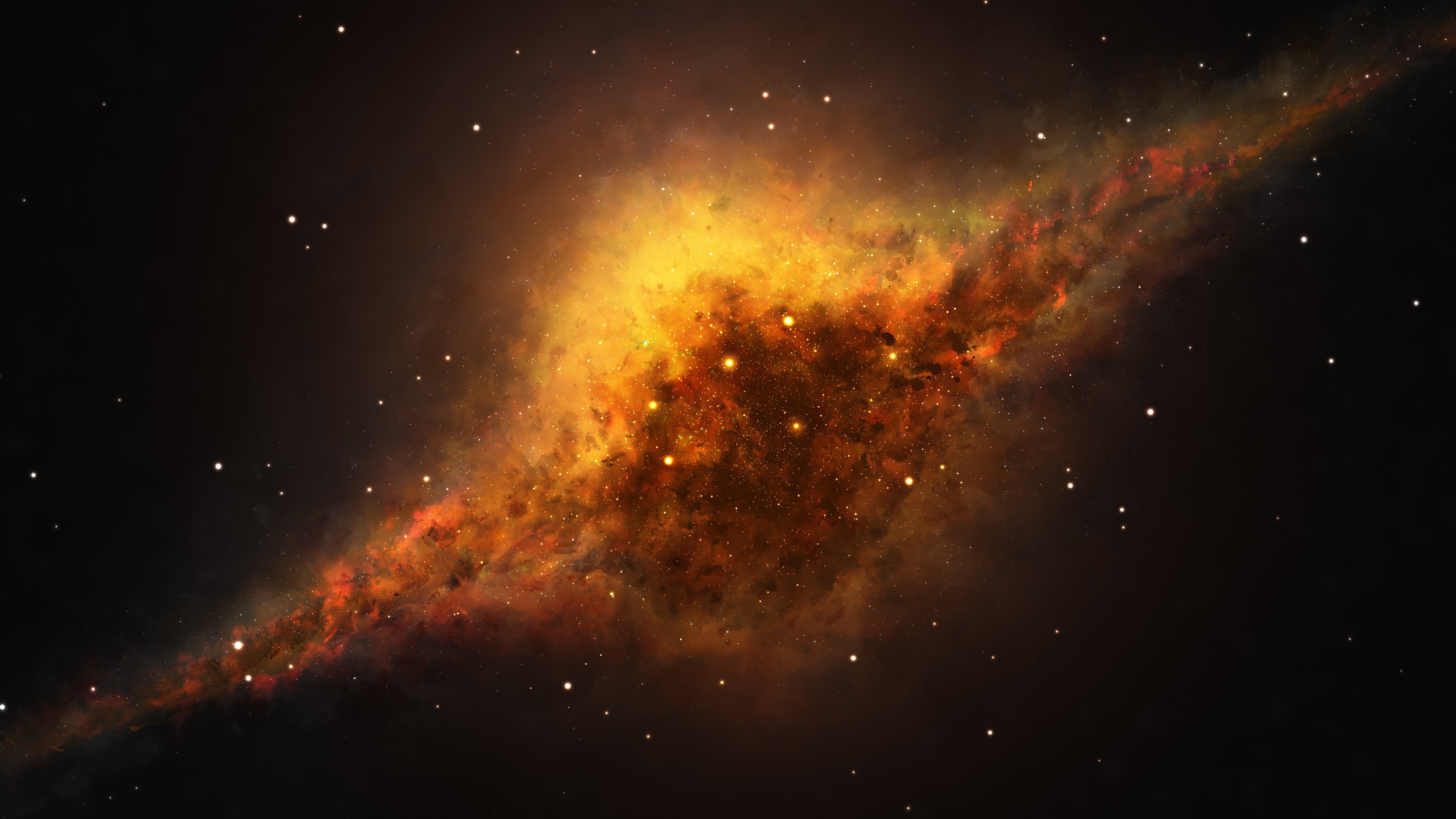 Galaxy and stars in deep space HD Wallpaper