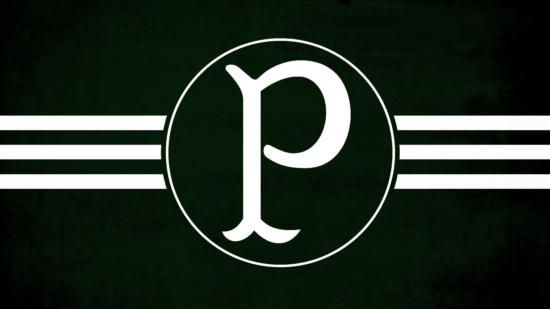 Palmeiras logo with white stripes HD Wallpaper