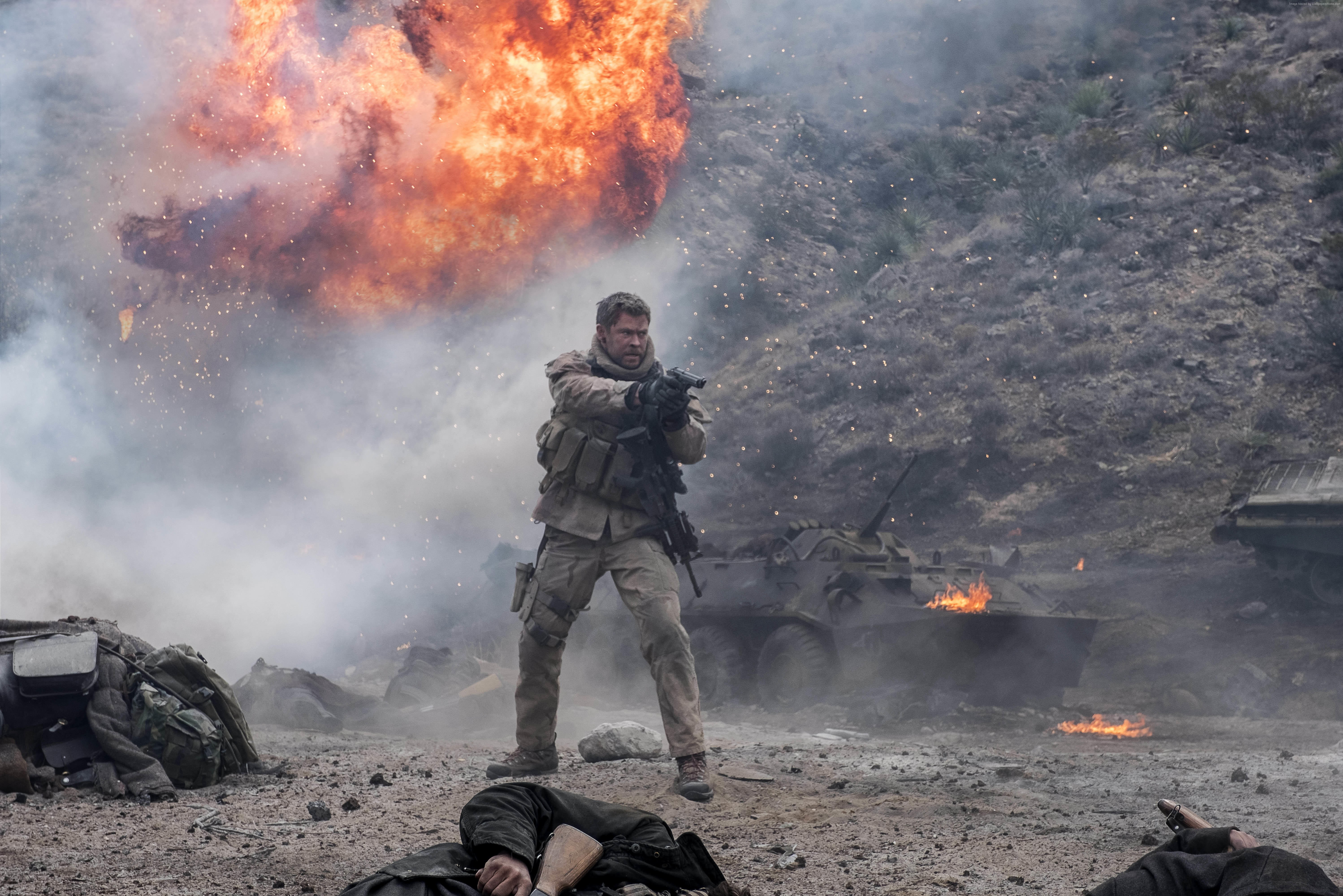 Chris Hemsworth in 12 Strong HD Wallpaper