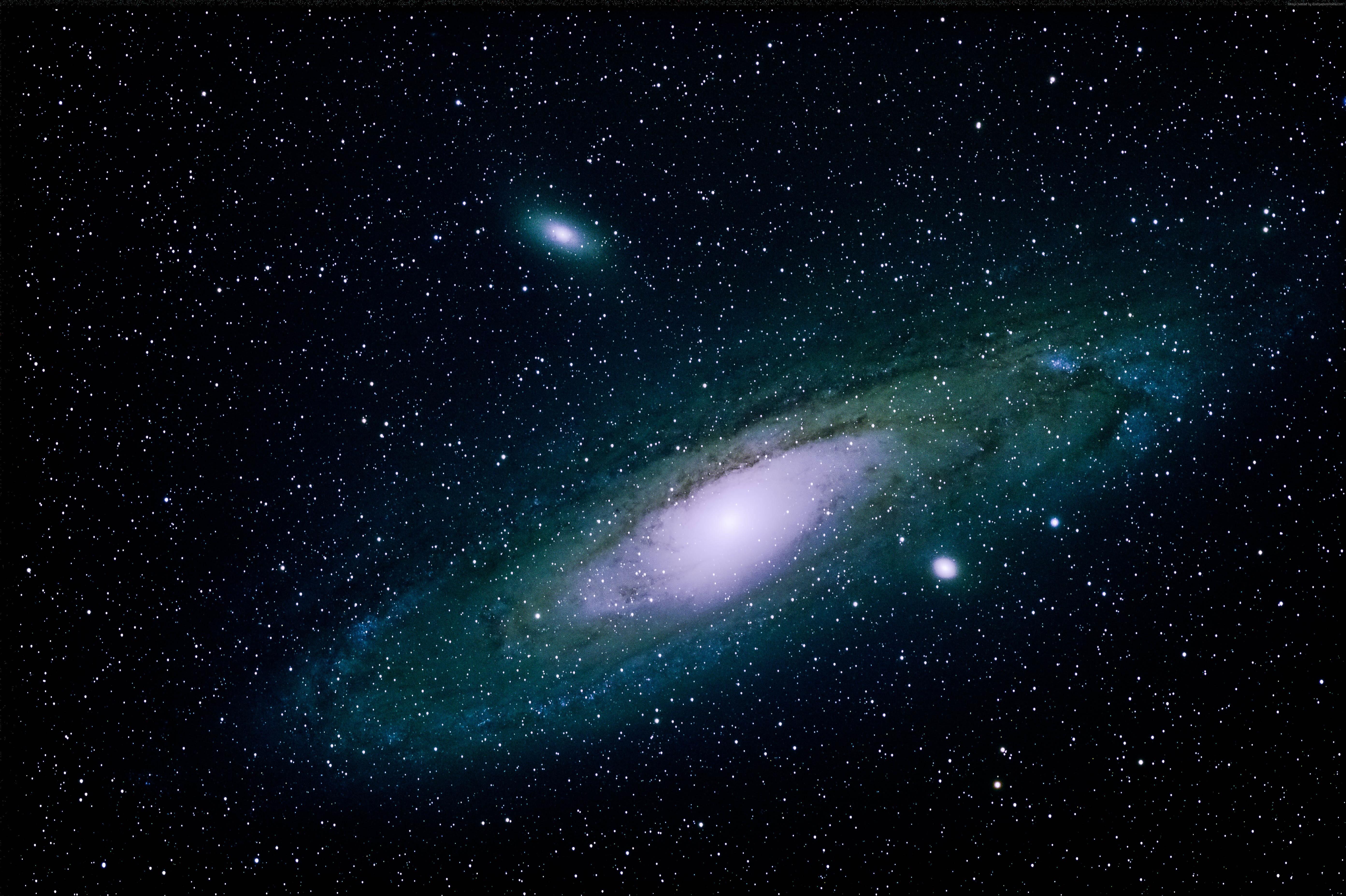 Andromeda Galaxy and stars in space HD Wallpaper