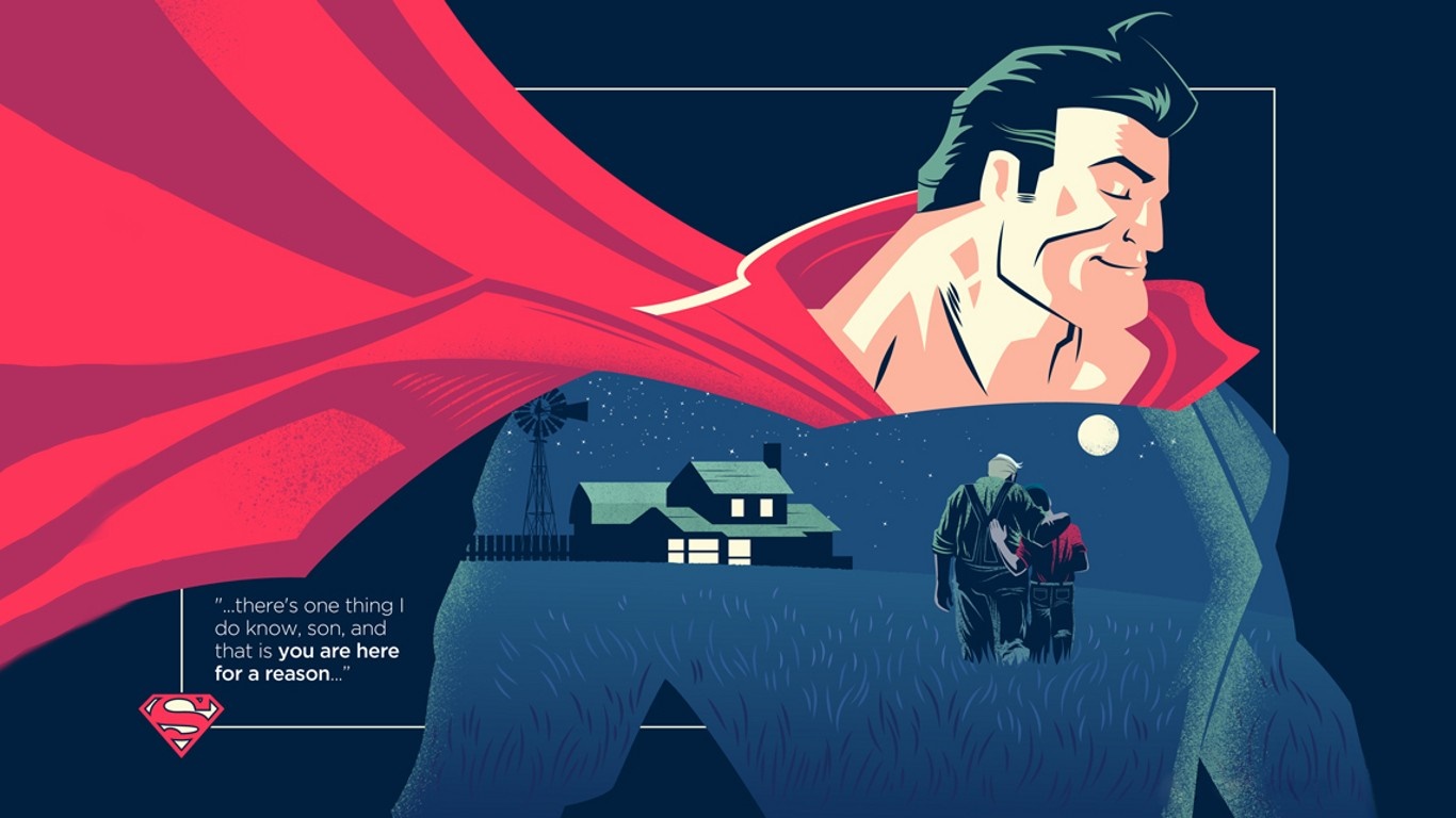 Superman from DC Comics with quote HD Wallpaper