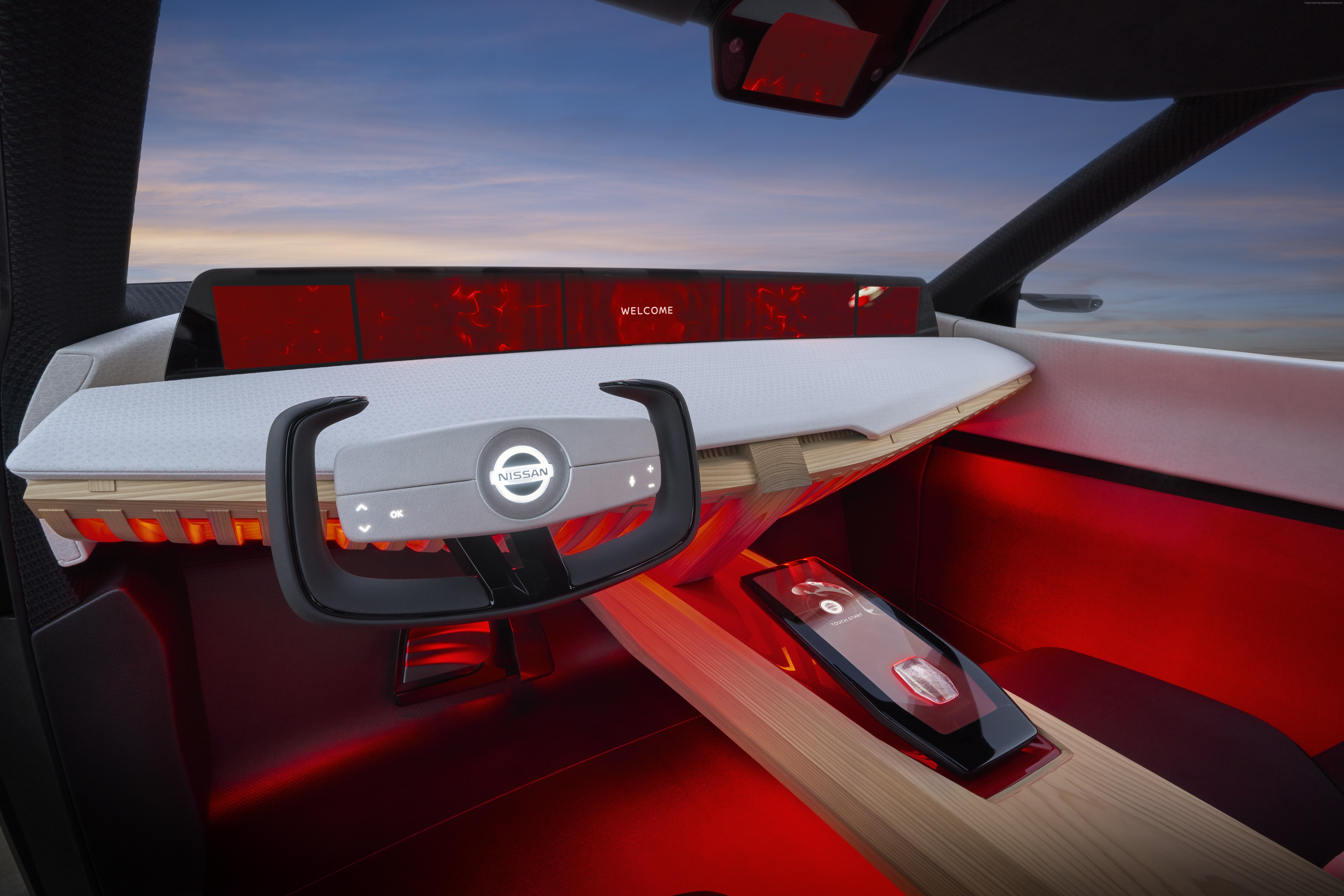 Nissan Xmotion concept car interior HD Wallpaper