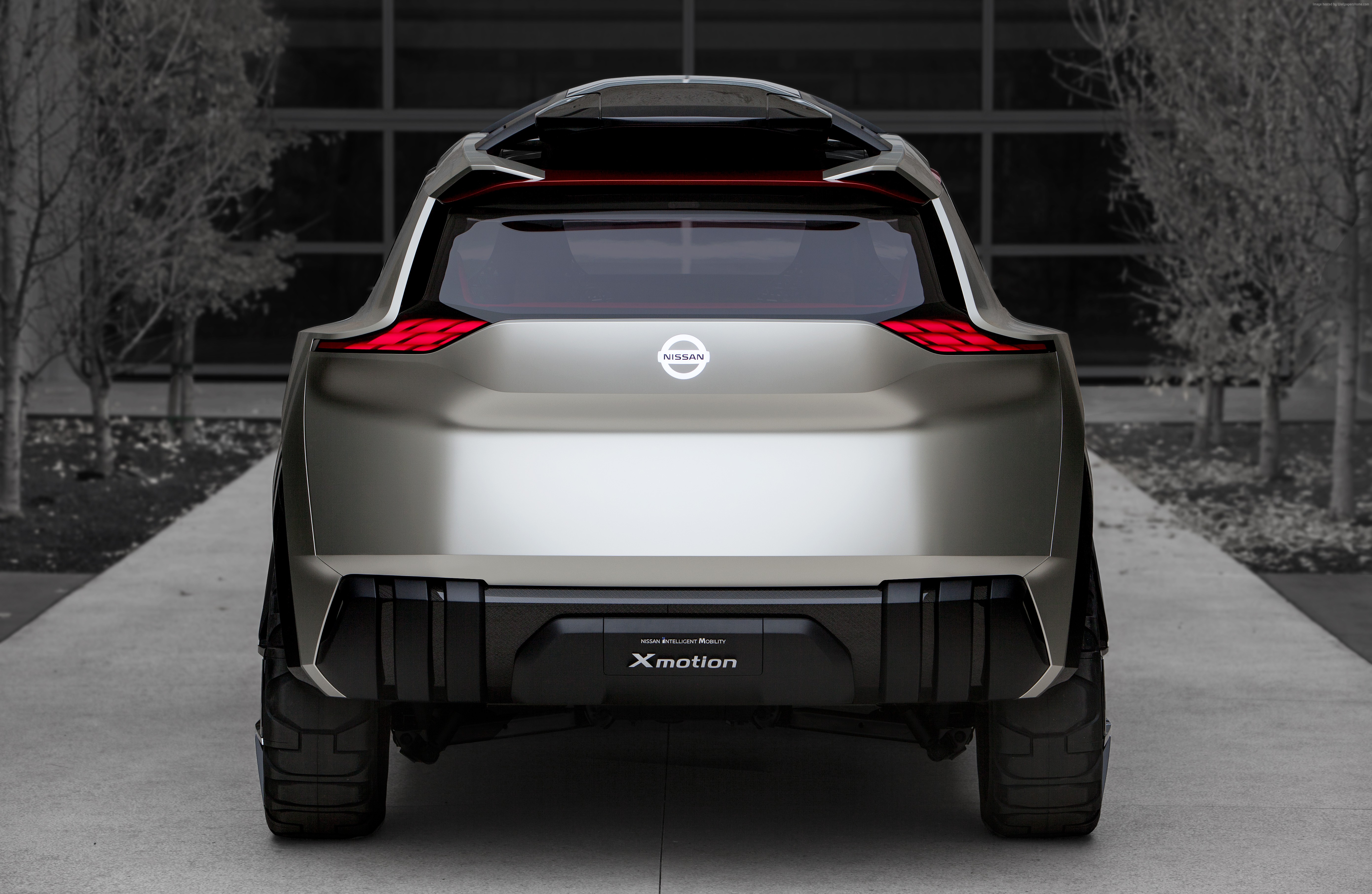 Nissan Xmotion concept car rear view HD Wallpaper