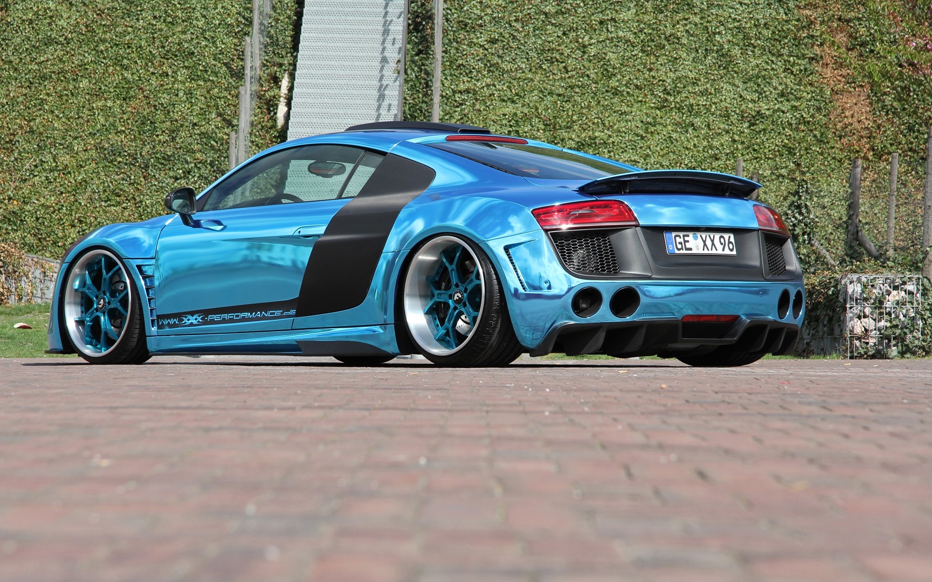 Blue Audi R8 V10 by xXx Performance HD Wallpaper