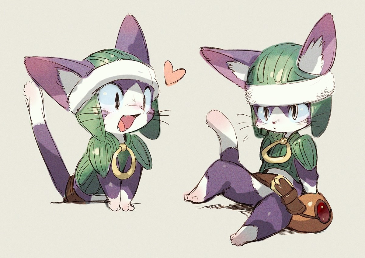 Two anthropomorphic cats in armor HD Wallpaper