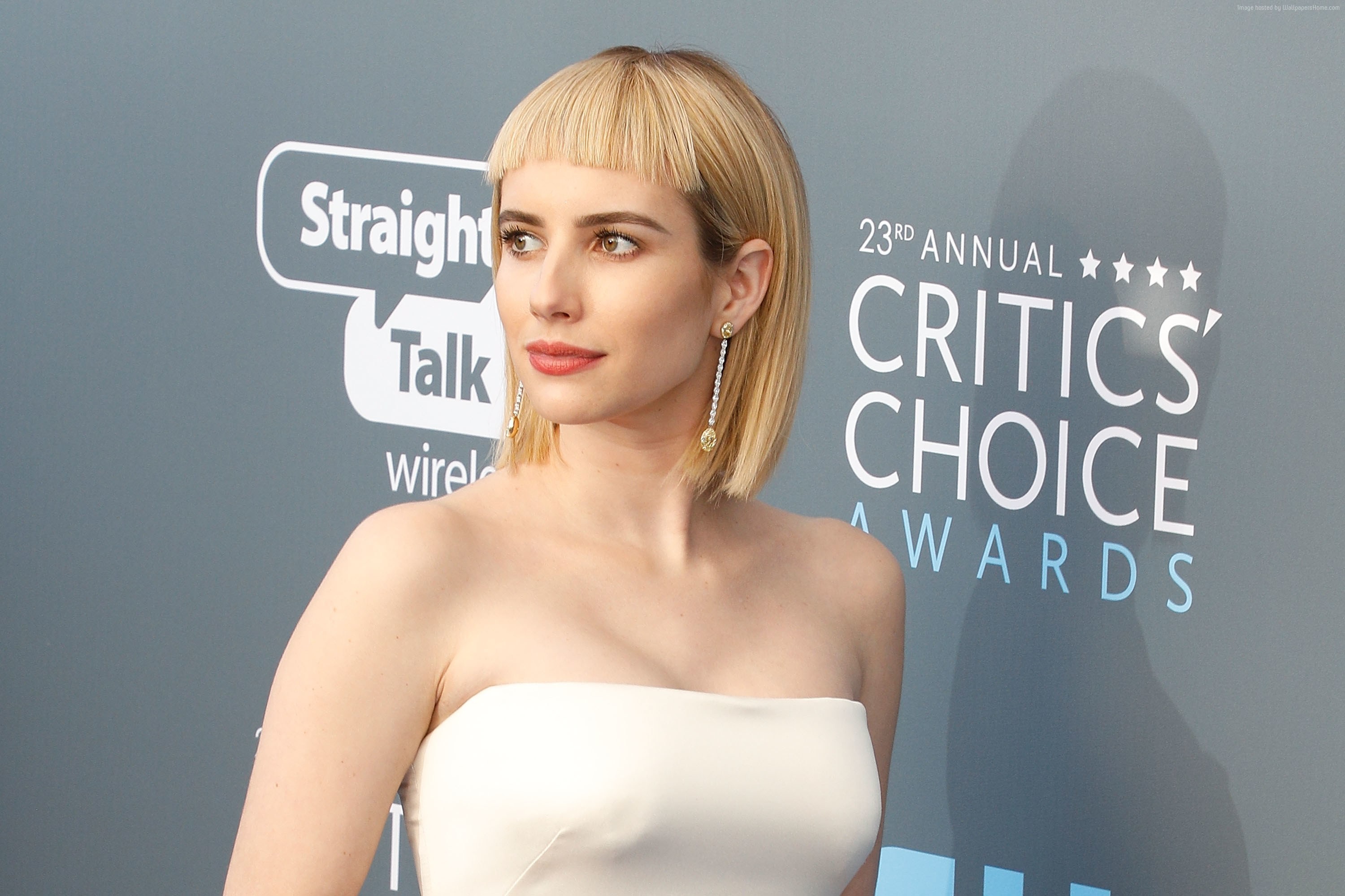Emma Roberts at the 23rd Annual Critics Choice Awards 2018 HD Wallpaper