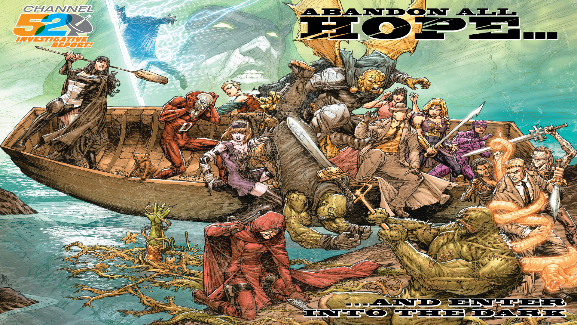Channel 52 Investigative Report comic cover HD Wallpaper