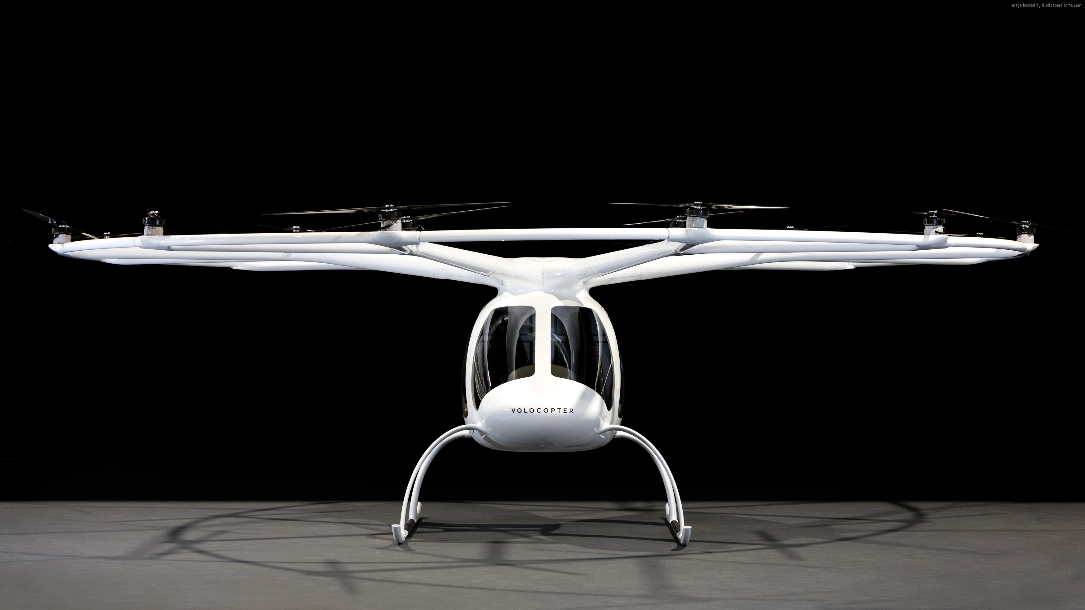 Volocopter electric vertical takeoff and landing aircraft HD Wallpaper