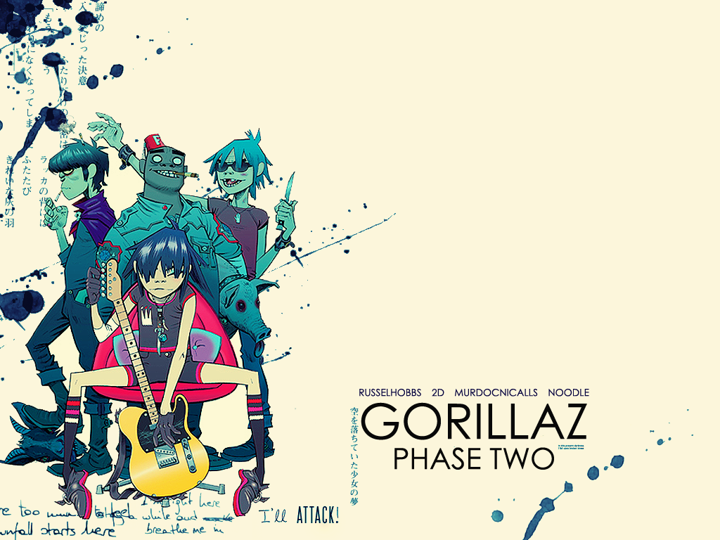 Gorillaz Phase Two illustration HD Wallpaper