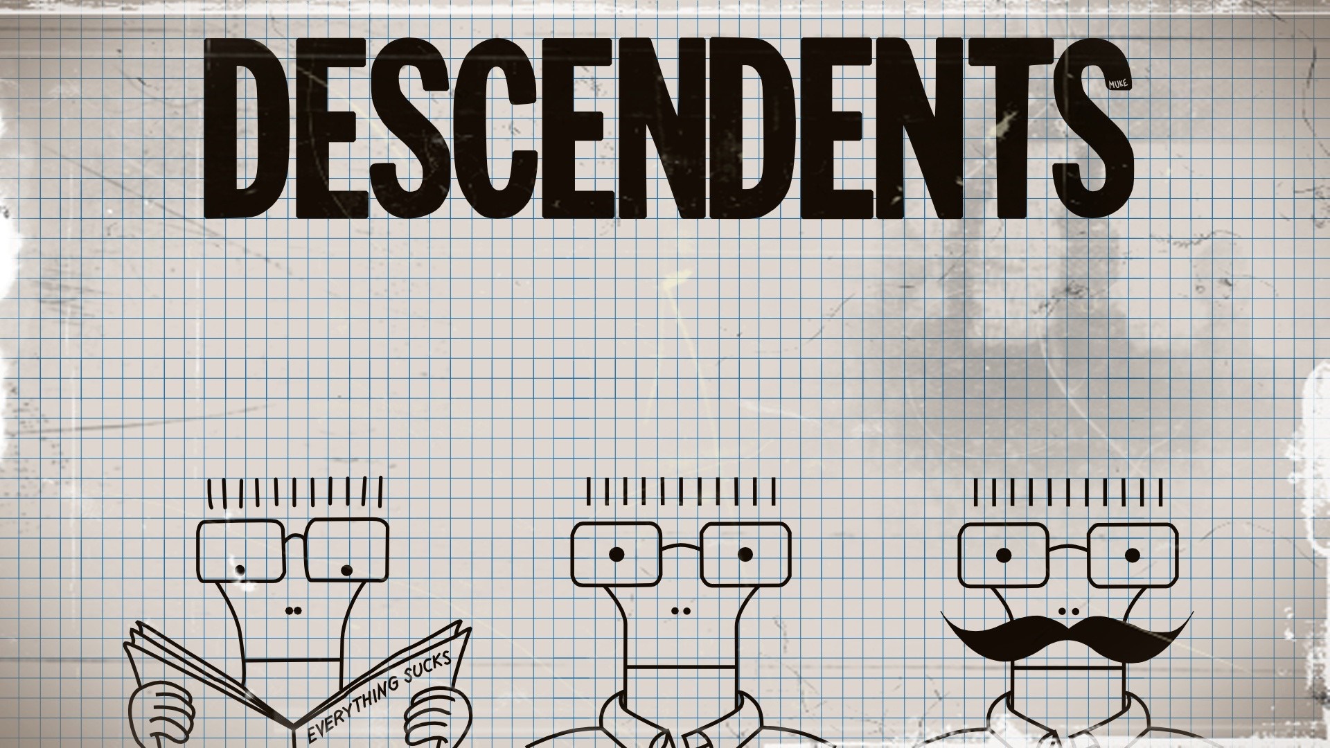 Descendents album cover with cartoon characters HD Wallpaper