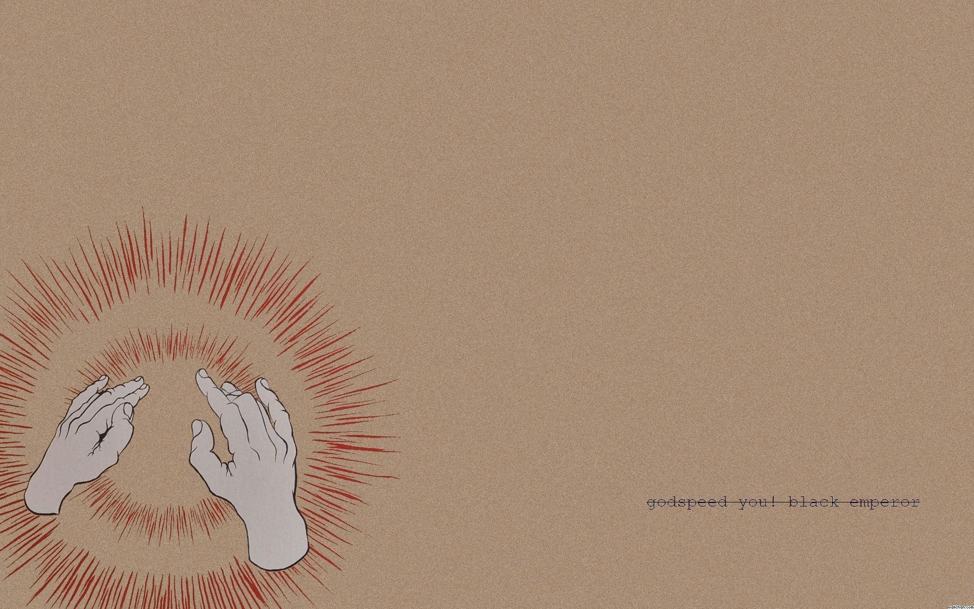 Godspeed You! Black Emperor hands illustration HD Wallpaper
