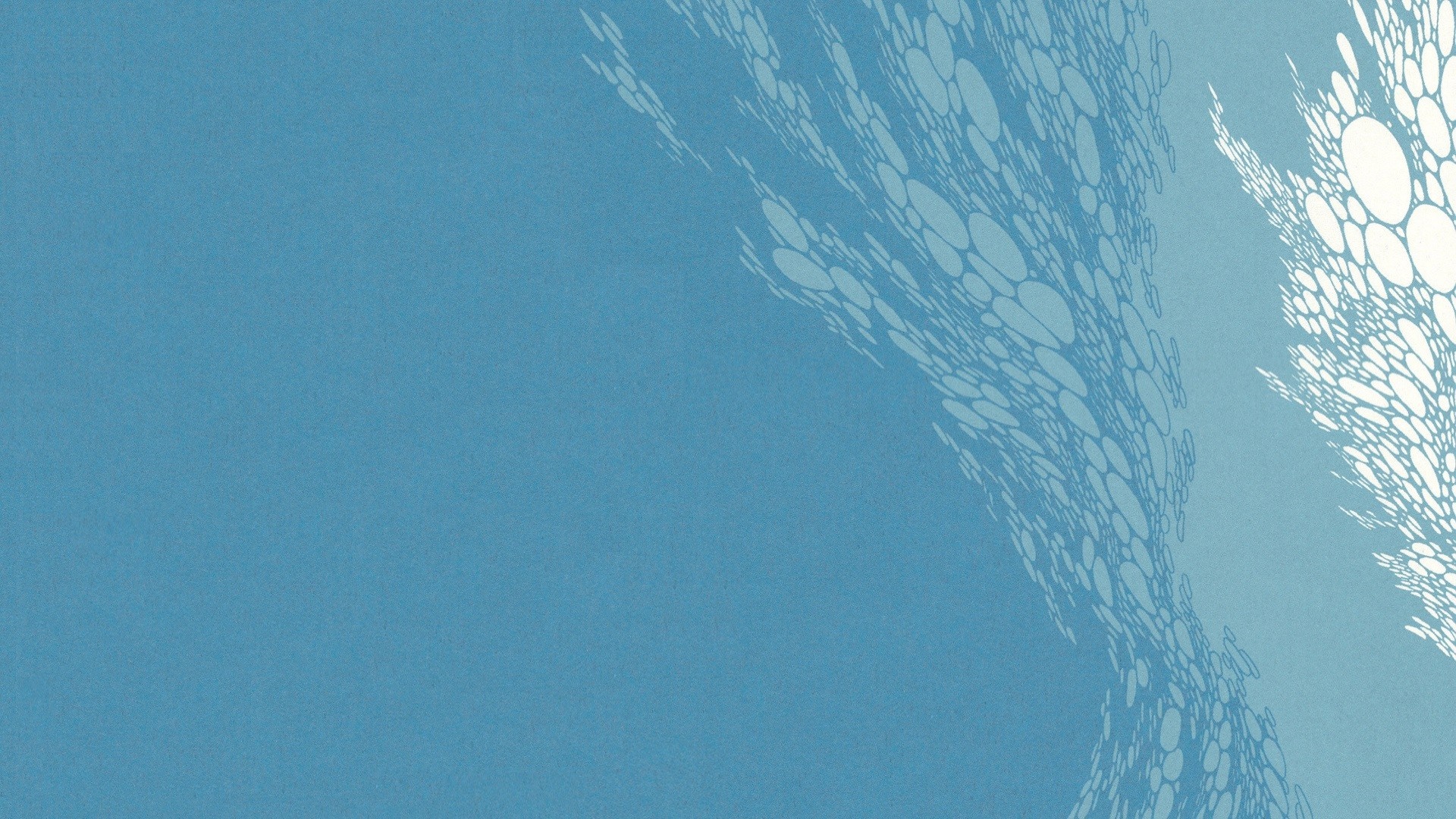 Abstract blue and white fractal pattern HD Wallpaper