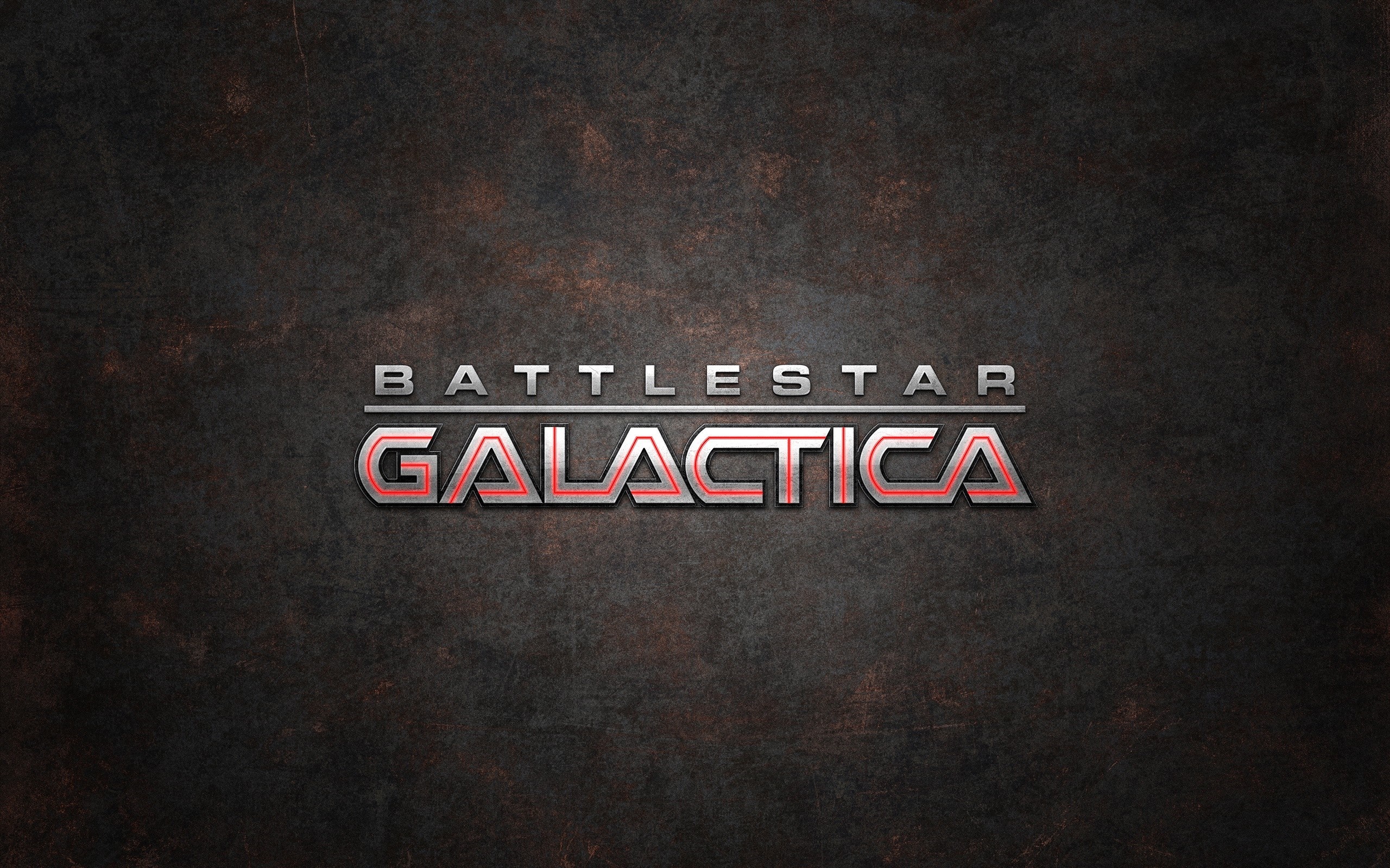 Battlestar Galactica logo on textured background HD Wallpaper