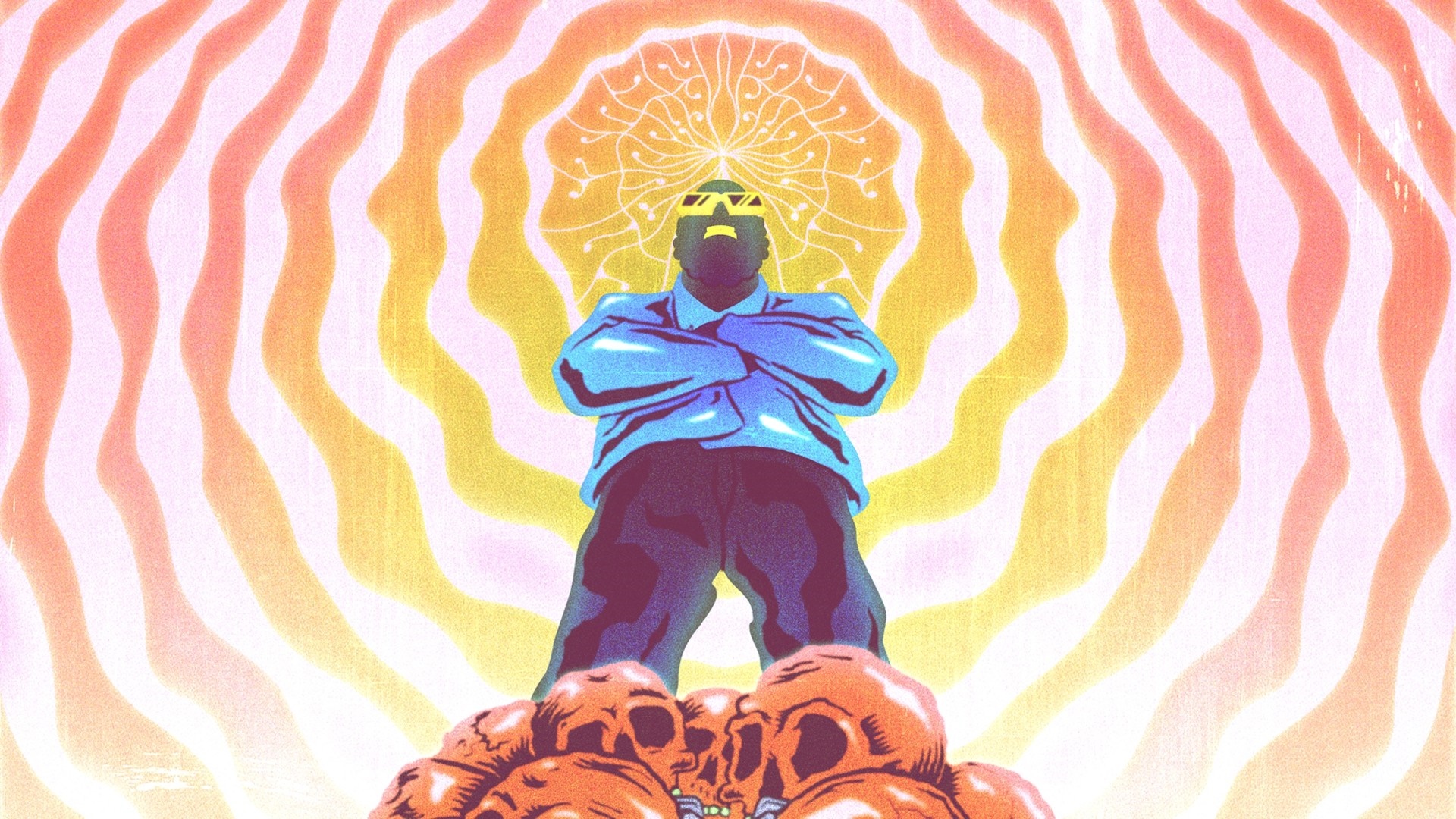 Flying Lotus album cover illustration HD Wallpaper