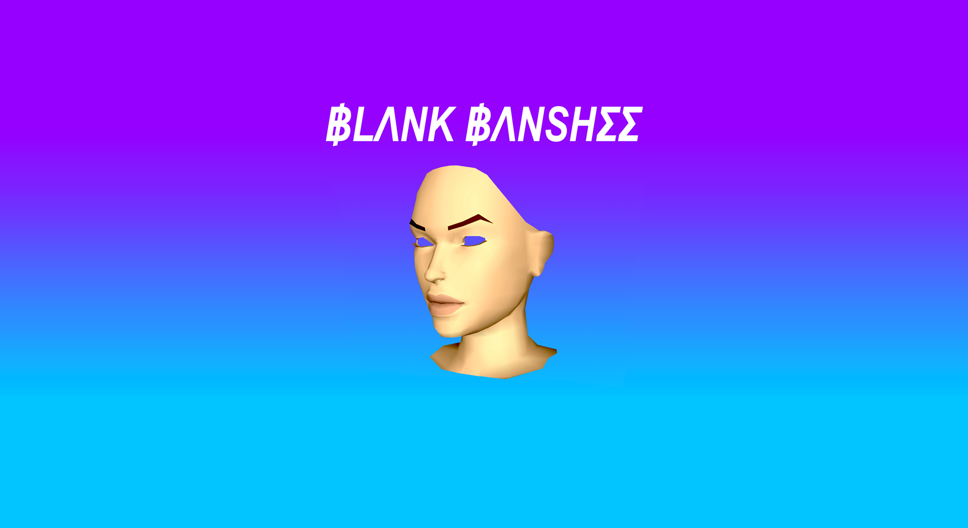 BLANK BANSHEES album cover with 3D head HD Wallpaper