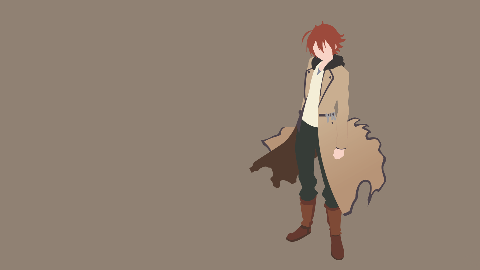 Tatsumi from Akame ga Kill, minimalist illustration HD Wallpaper