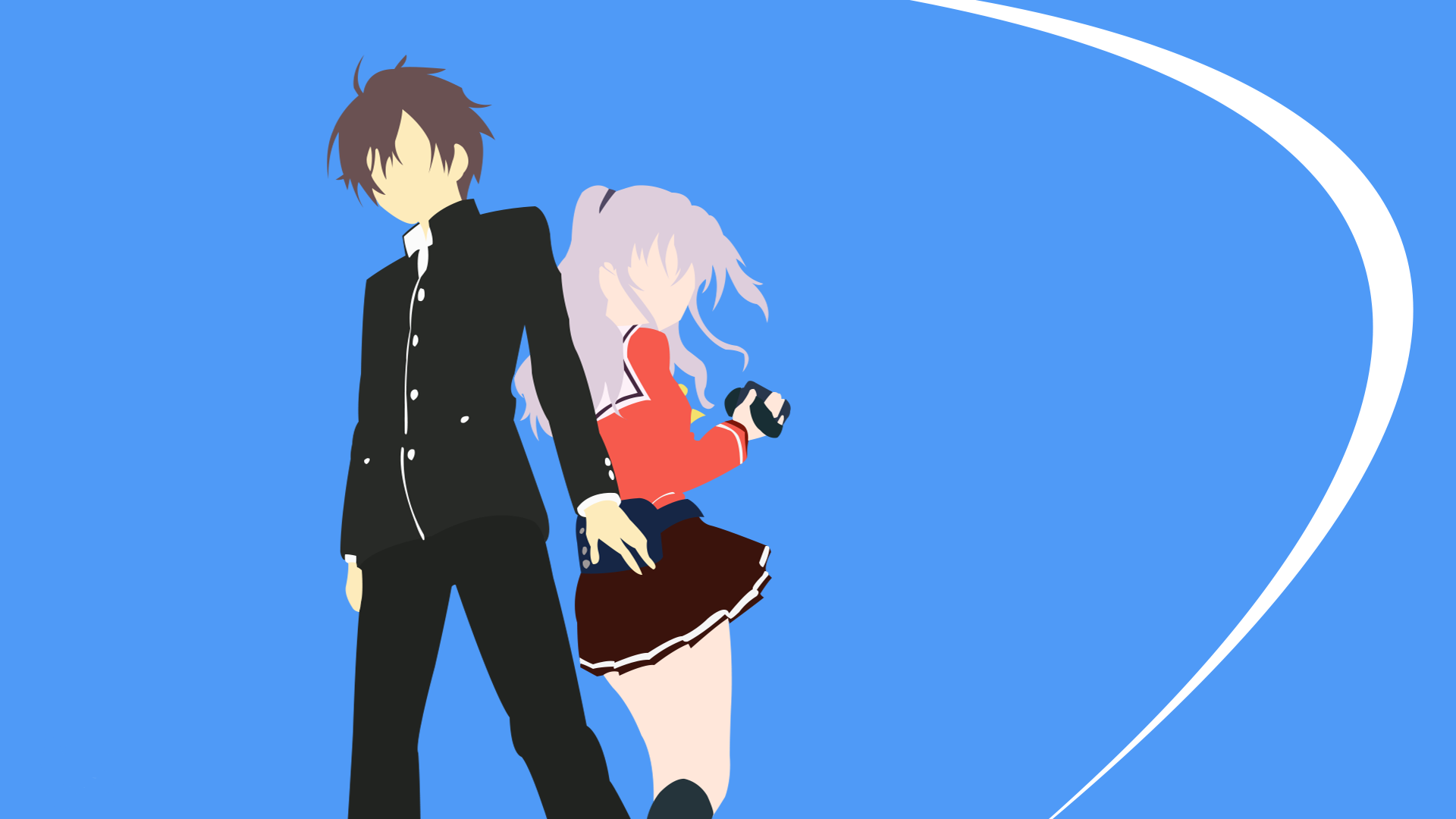 Otosaka Yuu and Tomori Nao from Charlotte HD Wallpaper