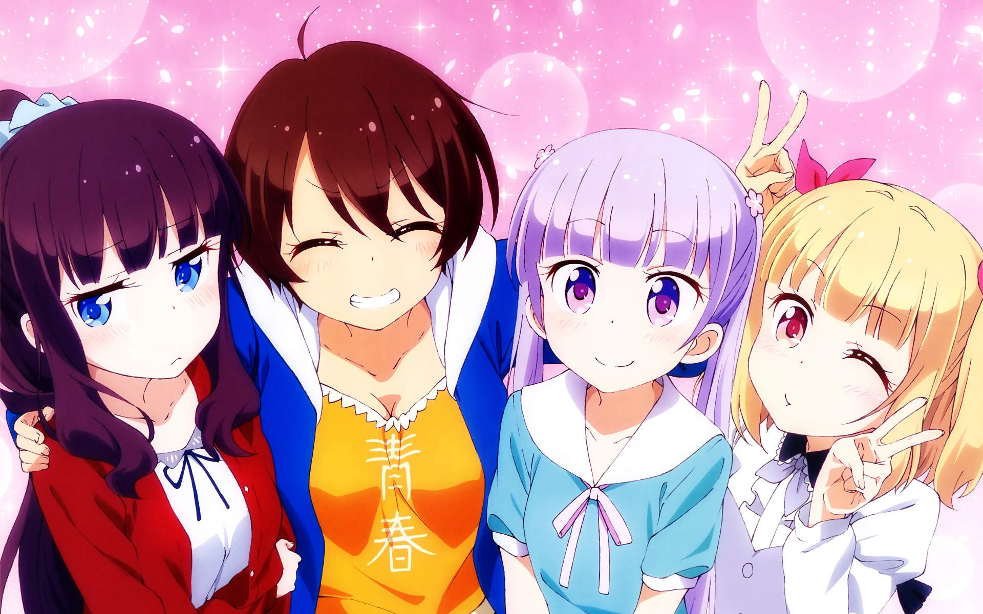 4 girls from New Game! HD Wallpaper
