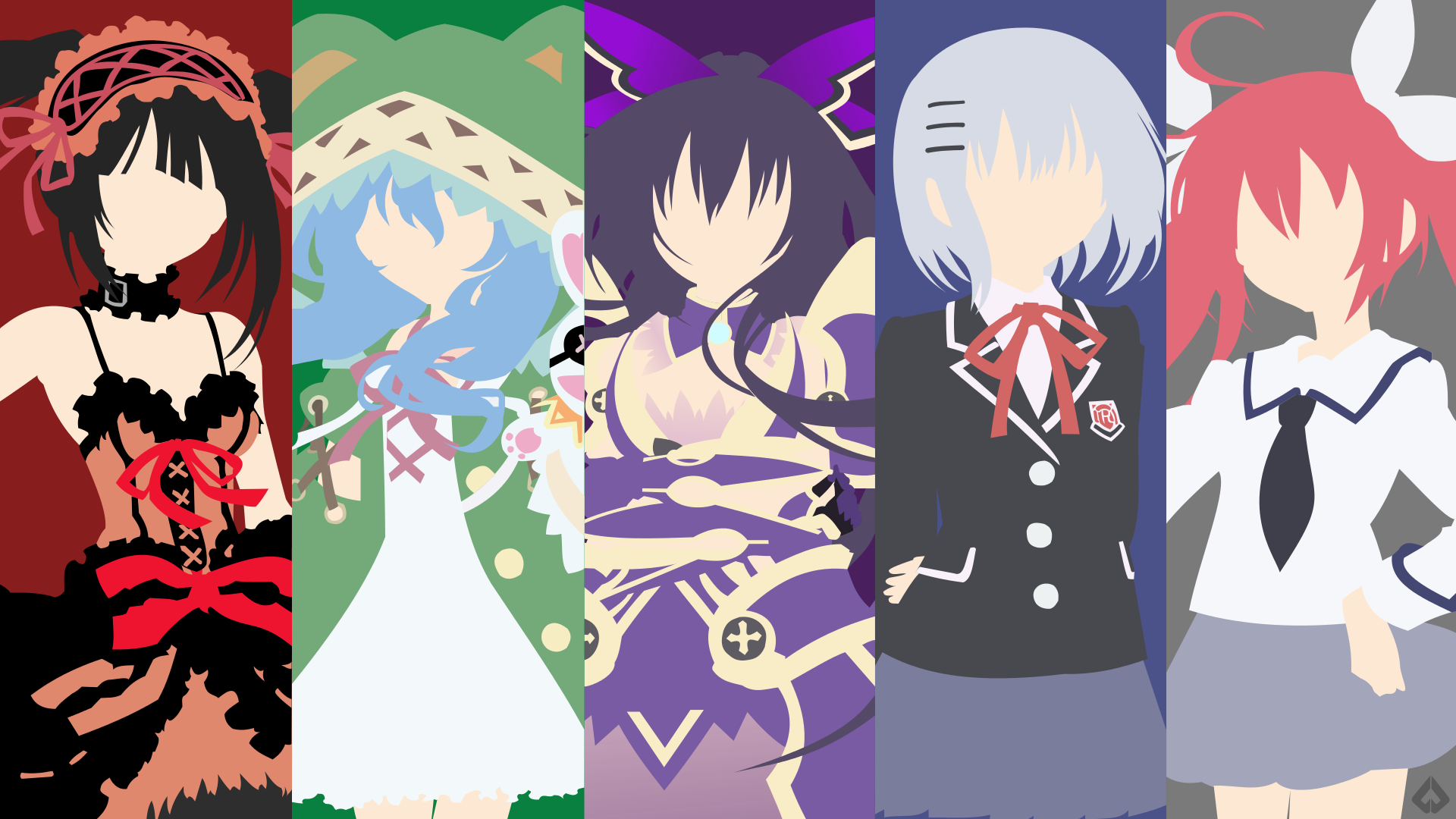 Anime girls from Date A Live HD Wallpaper