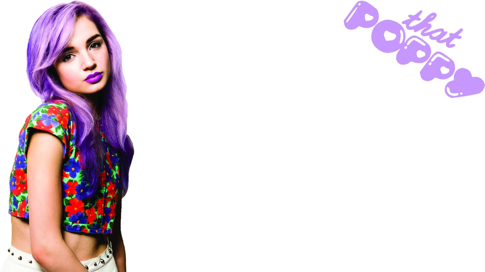 That Poppy with purple hair HD Wallpaper