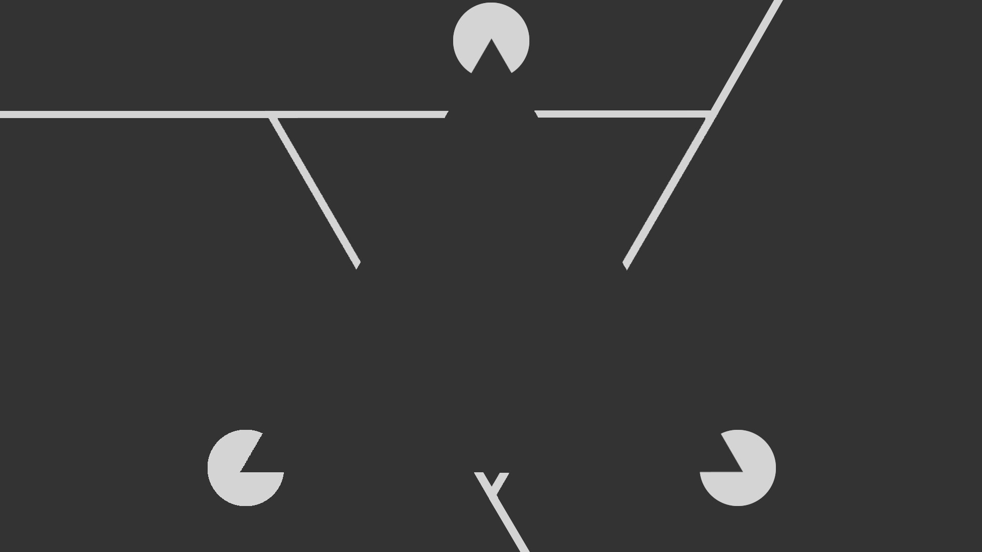 Optical illusion with geometric shapes HD Wallpaper