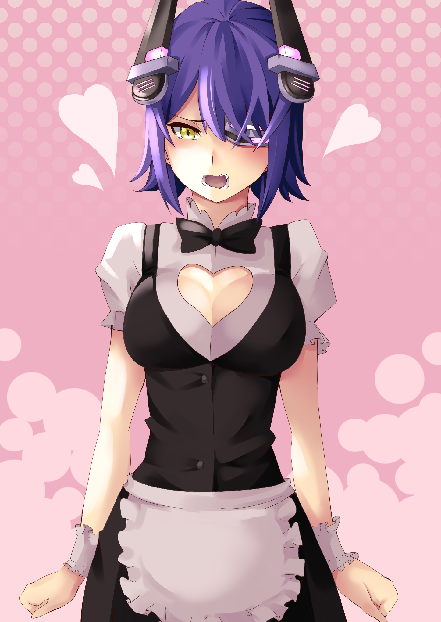Tenryuu from Kantai Collection in maid outfit HD Wallpaper