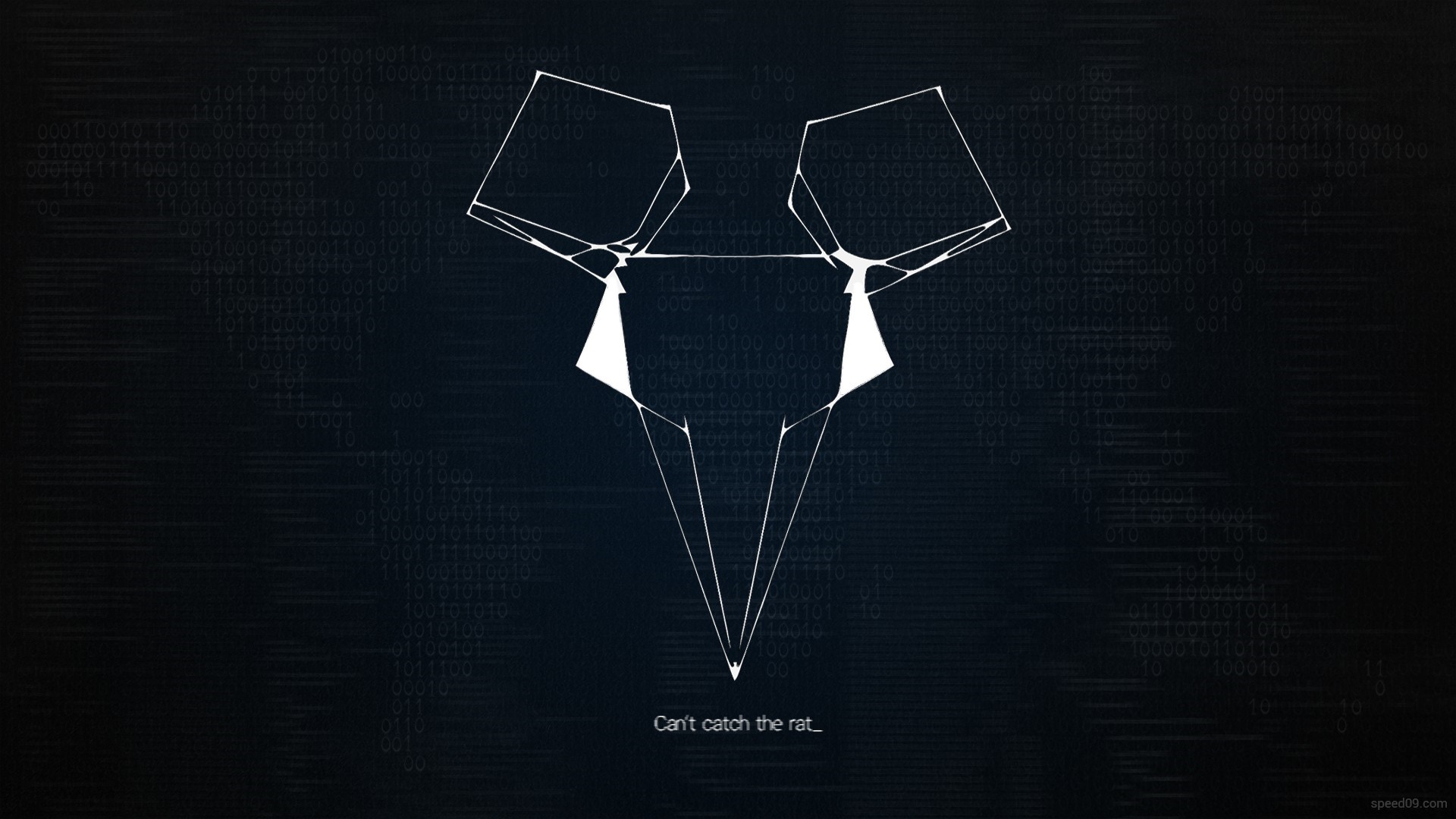 Watch Dogs abstract mouse logo with binary code HD Wallpaper