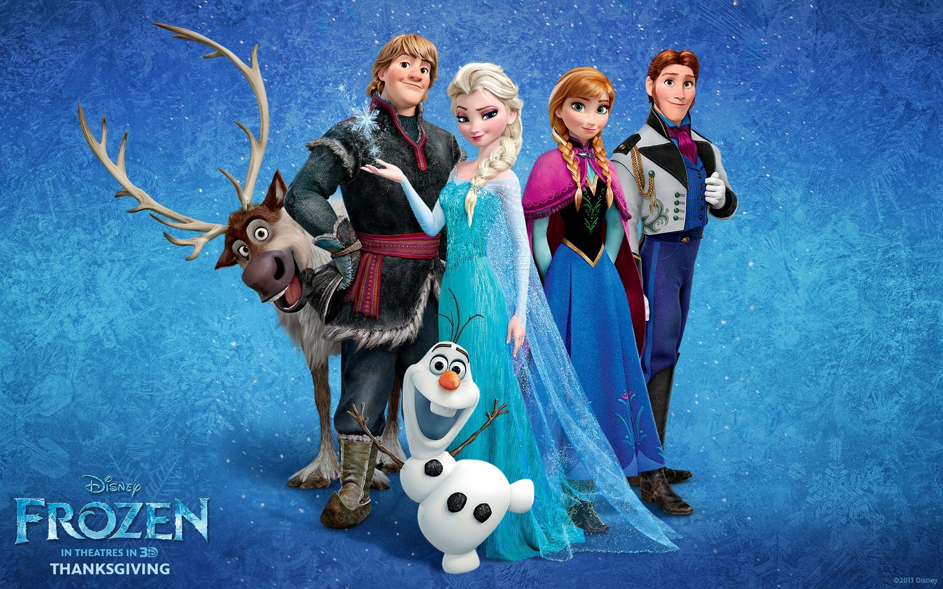 Characters from Disney's Frozen movie HD Wallpaper
