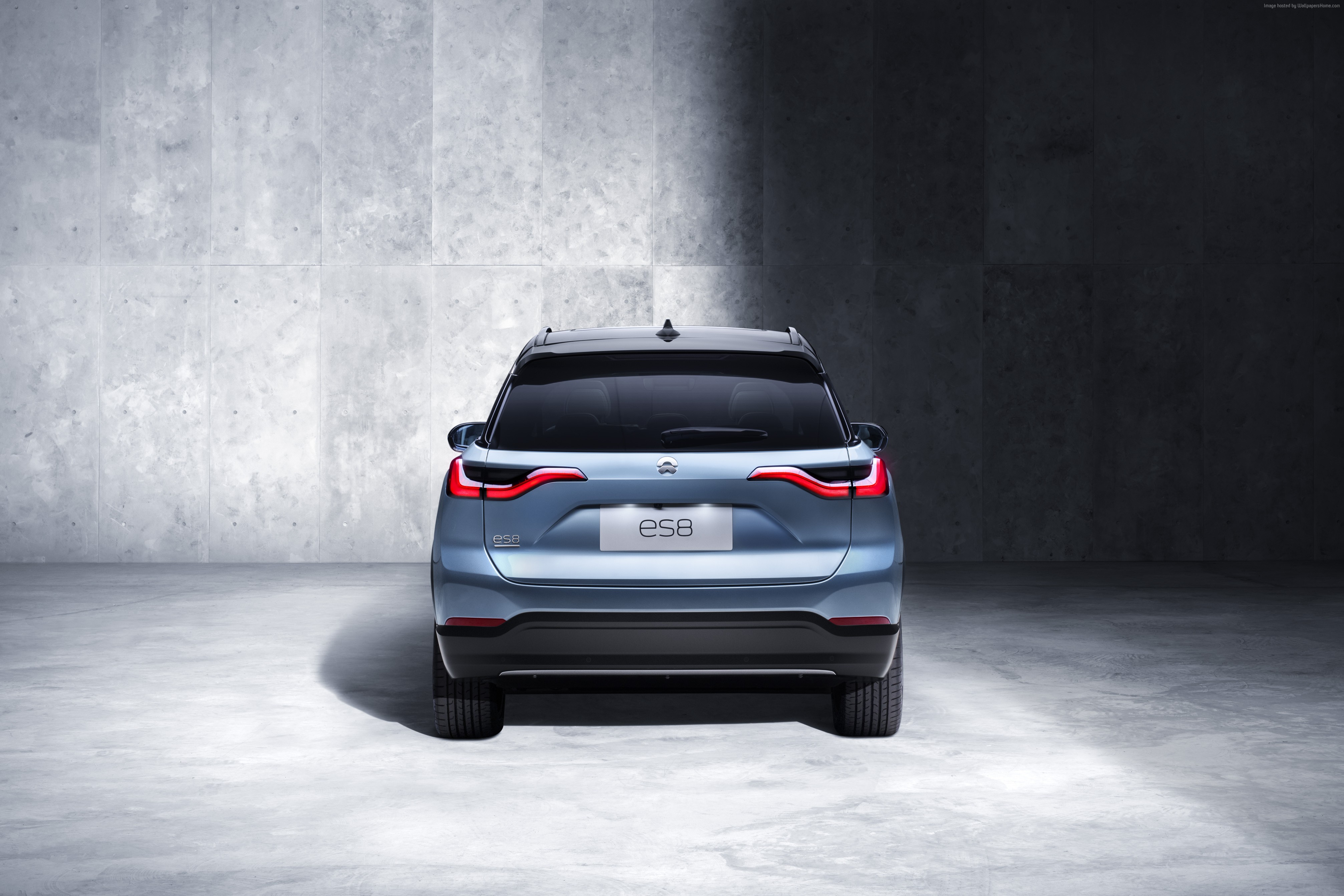Nio ES8 electric car rear view HD Wallpaper