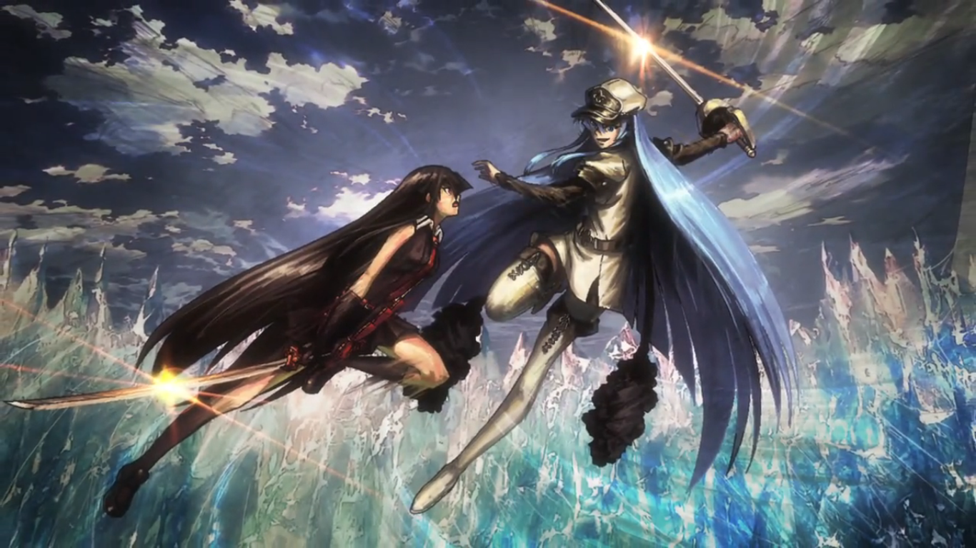 Akame and Esdeath from Akame ga Kill fighting HD Wallpaper