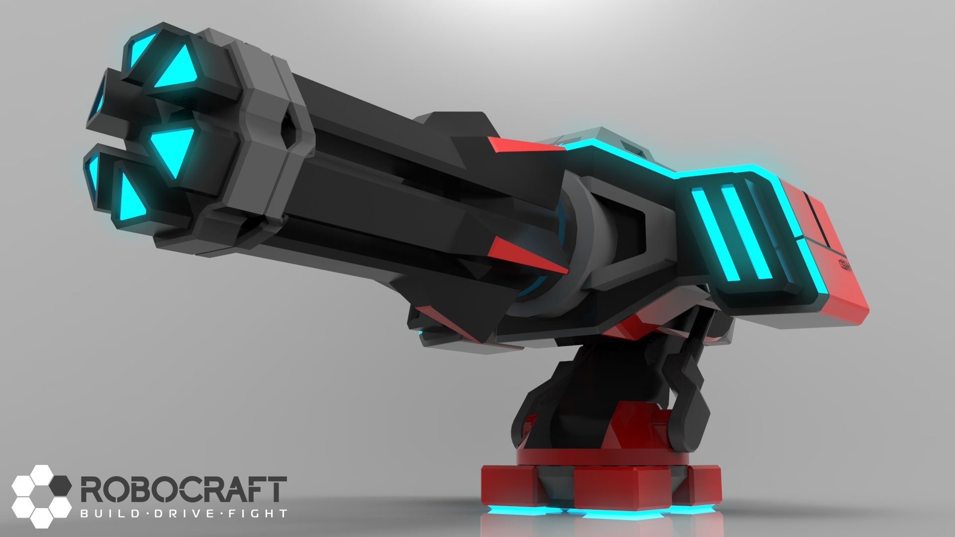 Robocraft futuristic weapon render HD Wallpaper