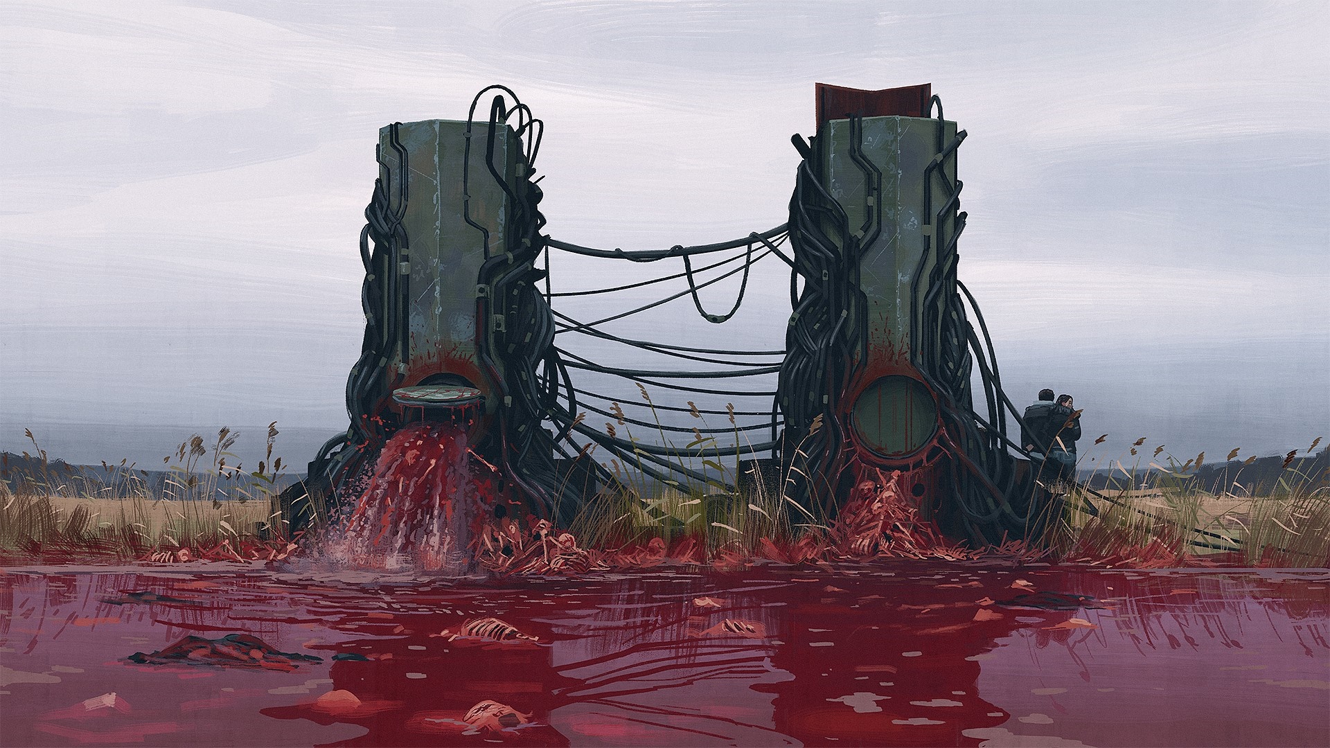 Artwork by Simon Stalenhag HD Wallpaper